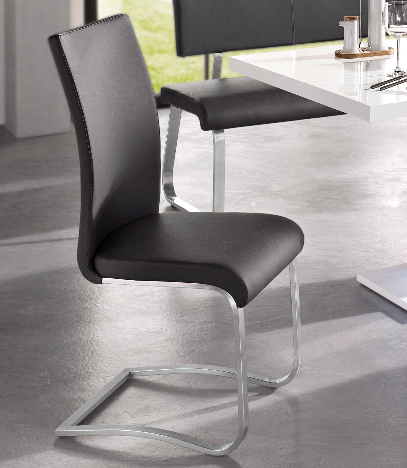 MCA furniture Freischwinger »Arco«, (Set), 6 St., Kunstleder, 2er-, 4er-,  6er-Set, Stuhl belastbar bis 130 Kg kaufen bei OTTO