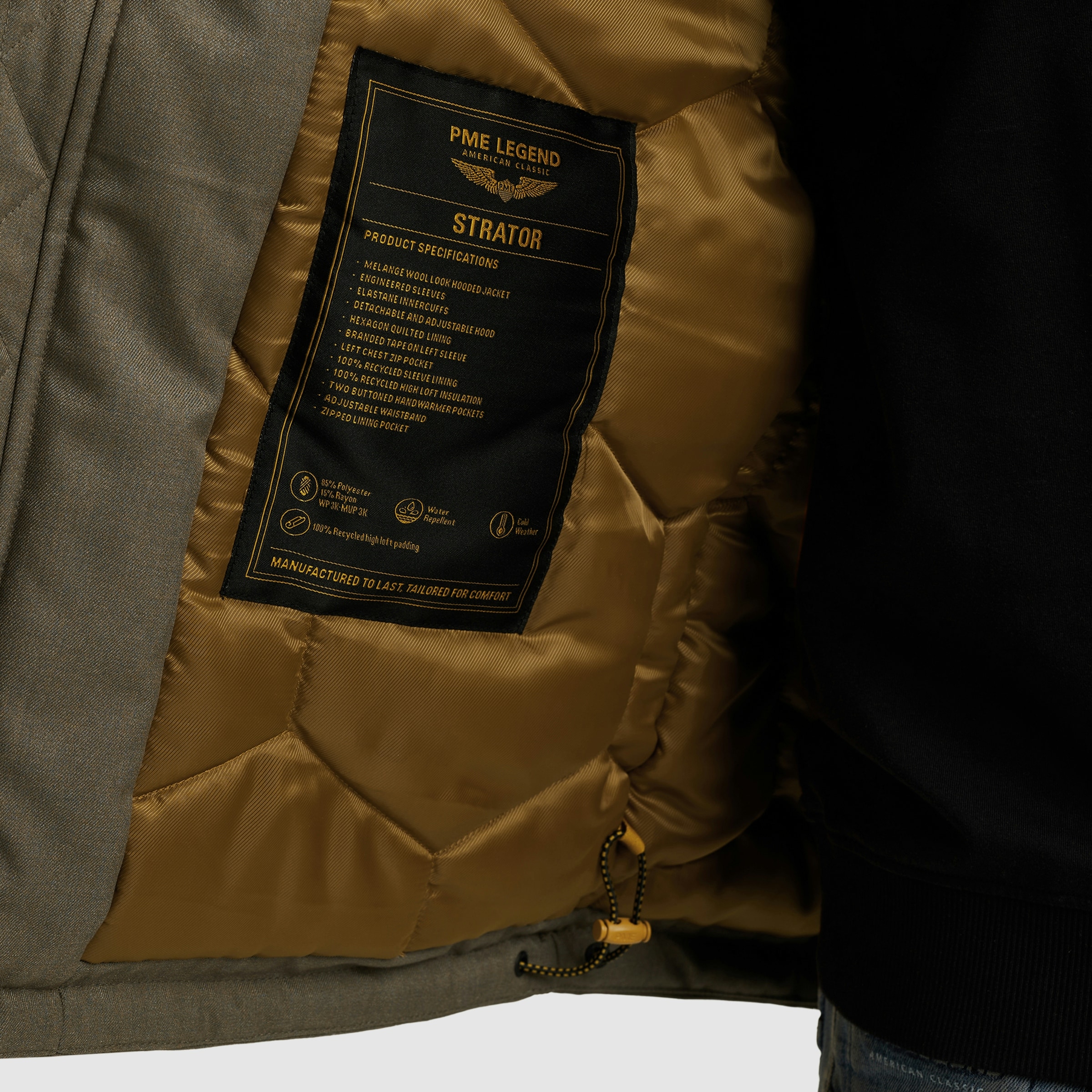 PME LEGEND Winterjacke »STRATOR«, mit Kapuze, Wasserabweisendes Material