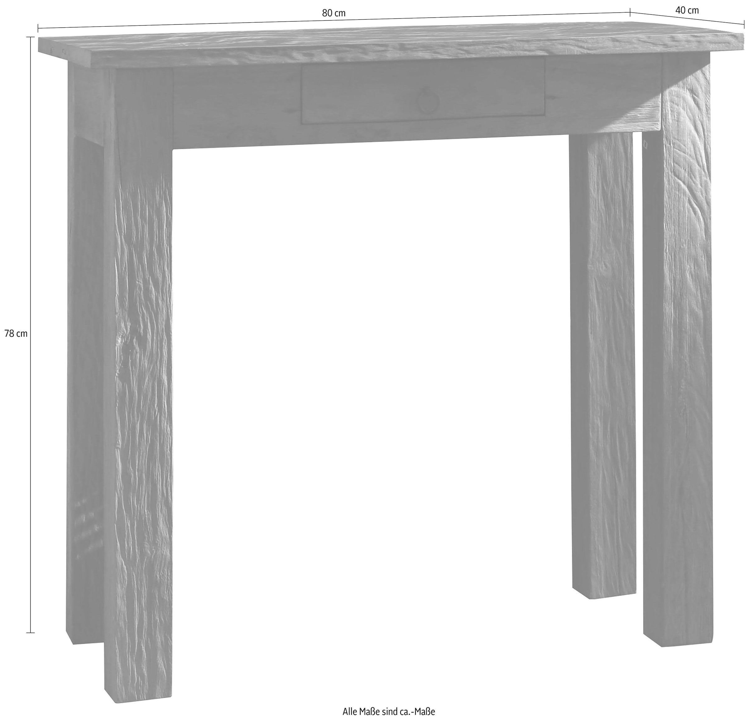SIT Telefontisch »Seadrift«, recyceltes Teak-Altholz, Shabby Chic, Vintage