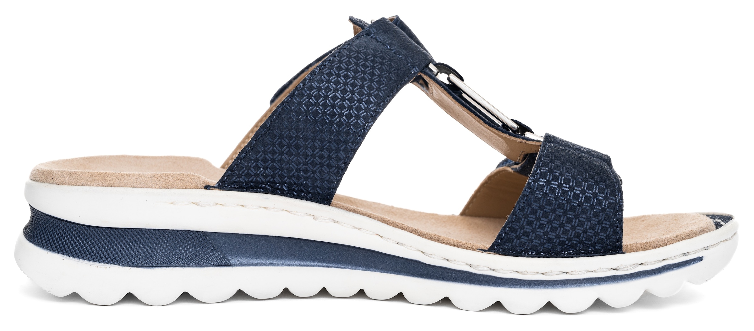 Ara Pantolette »TAMPA«, Keilabsatz, Sommerschuh, Schlappen mit Schmuckelement, G-Weite