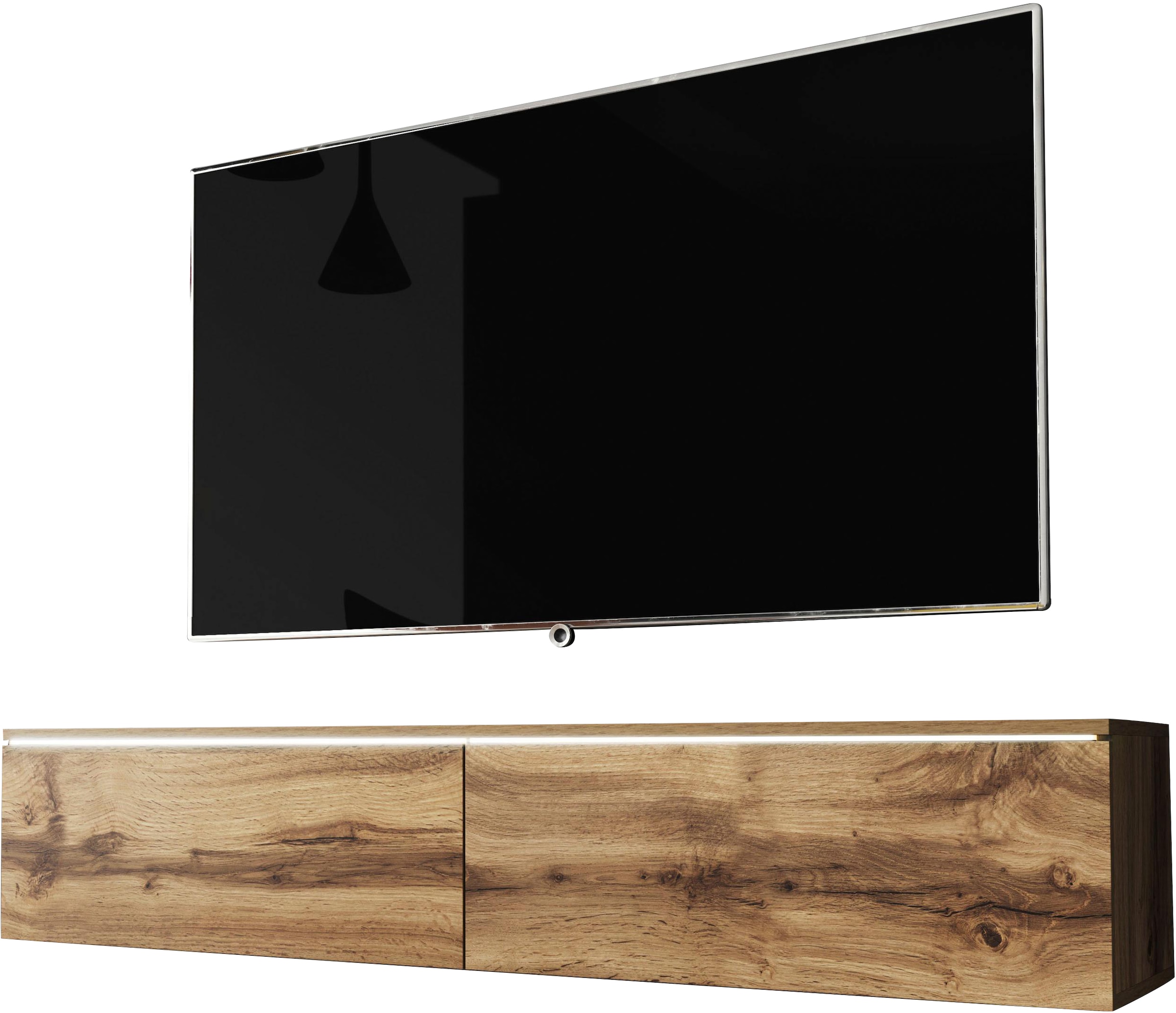 INOSIGN Lowboard »LOWBOARD VERA«, moderne grifflose TV-Board, TV-Schrank 140 cm, stehend und hängend