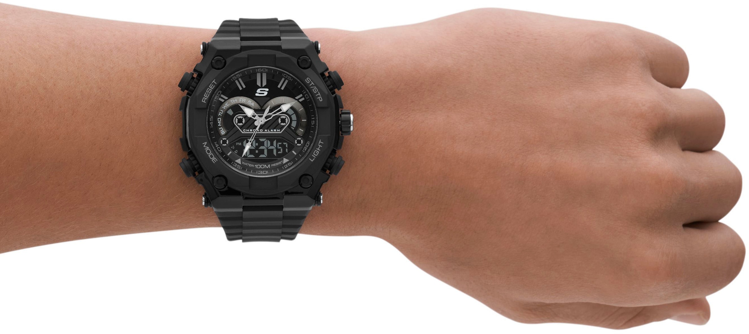 Skechers Chronograph »EL SEGUNDO«, Quarzuhr, Armbanduhr, Herrenuhr, analog, digital, Tag, Stoppfunktion