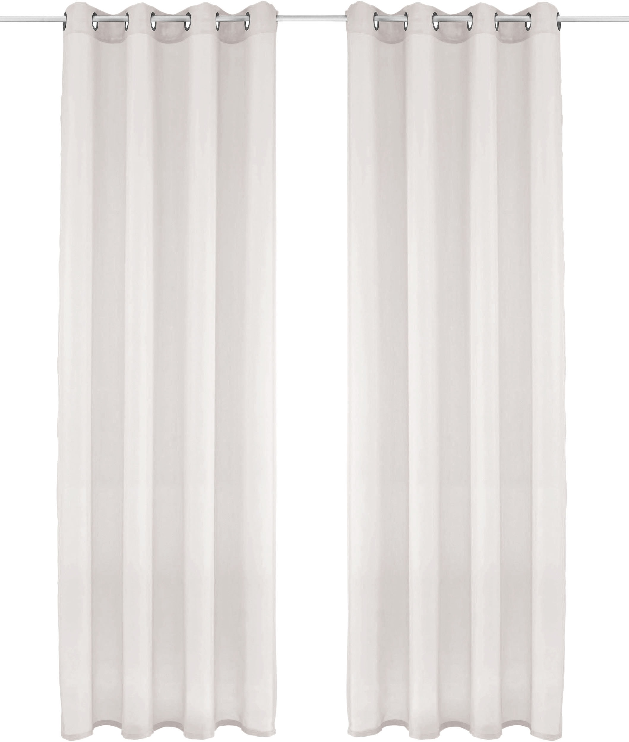 OTTO home Gardine »XANA« Ösen 1 Stk. tlg. Bestseller, einfarbig, 1 bzw. 2er Set, pflegeleicht, Bestseller!