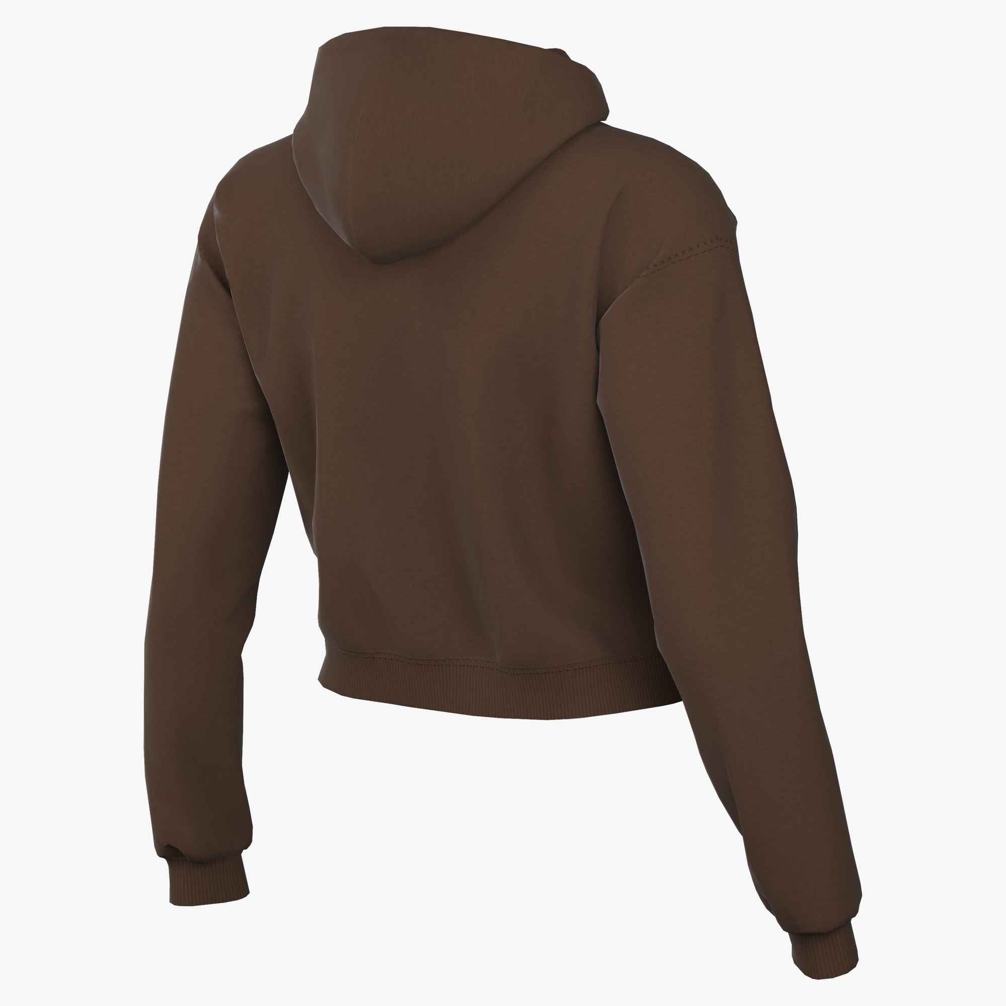 Nike Sportswear Kapuzensweatjacke »W NK STDO FLC MW OS CRP FZ HDY« mit Kapuze, Langarm, aus angerauter Sweatware, normale Schnittform