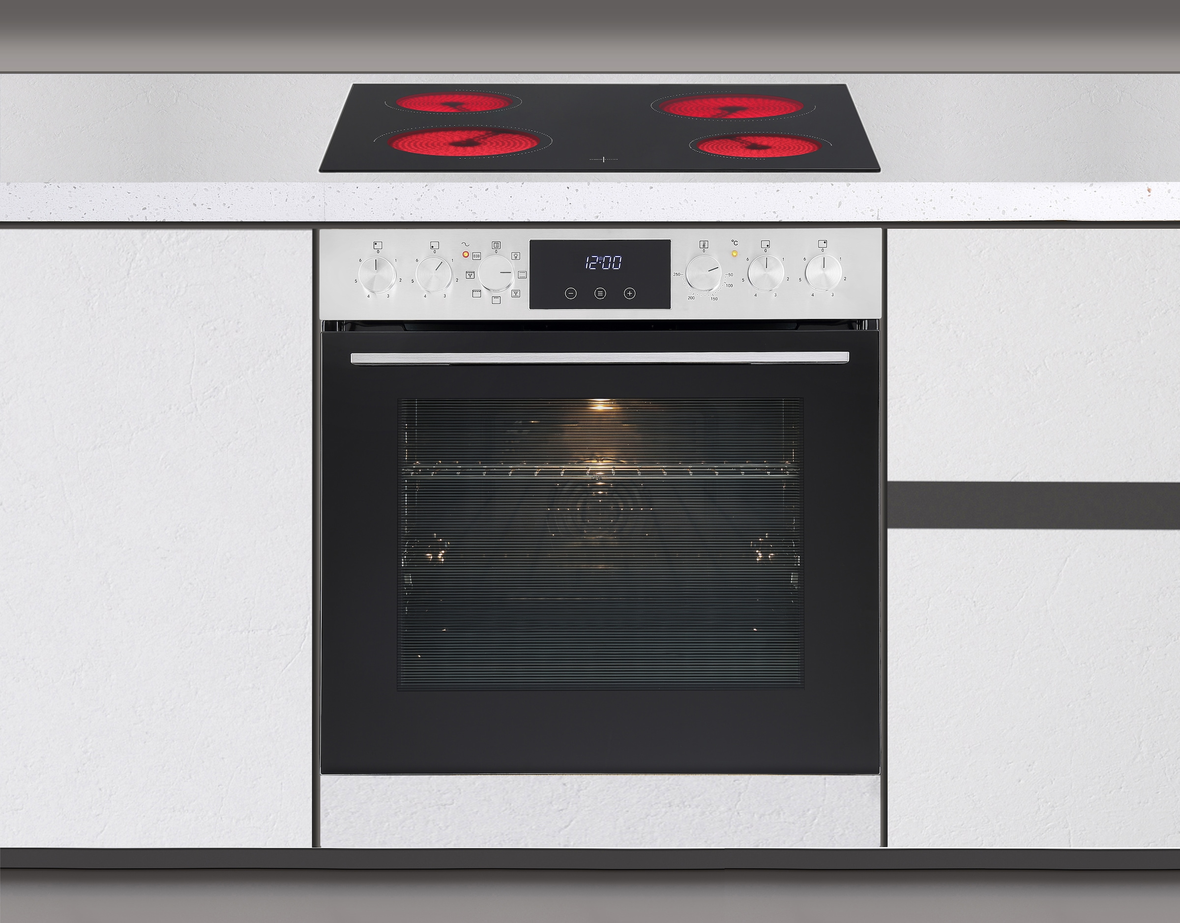 Hanseatic Elektro-Herd-Set »HBCO707A+HC46060CN«