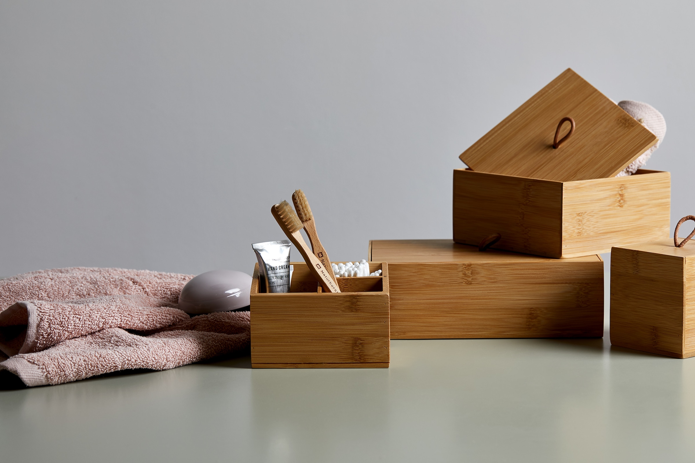 WENKO Aufbewahrungsbox »Terra«, (1 St.), mit Deckel, mit praktischer Schlaufe