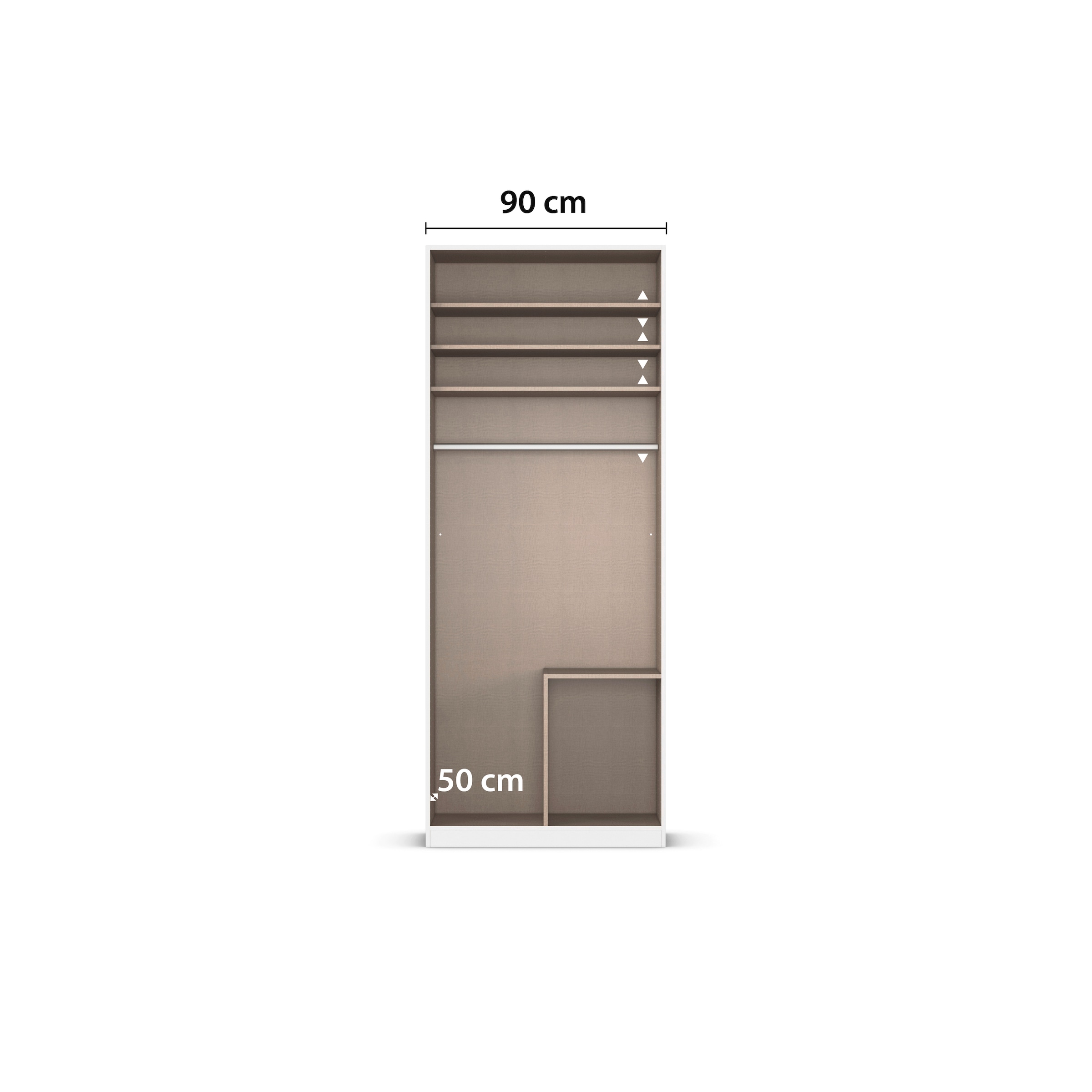 rauch Drehtürenschrank »Kleiderschrank Schrank Garderobe AGORDO mit Dekor- oder Hochglanzfront«, (in zwei Griff-Farben mit Dekor- oder Hochglanzfront), mit Außenschubkästen, in 6 Breiten und 2 Höhen MADE IN GERMANY