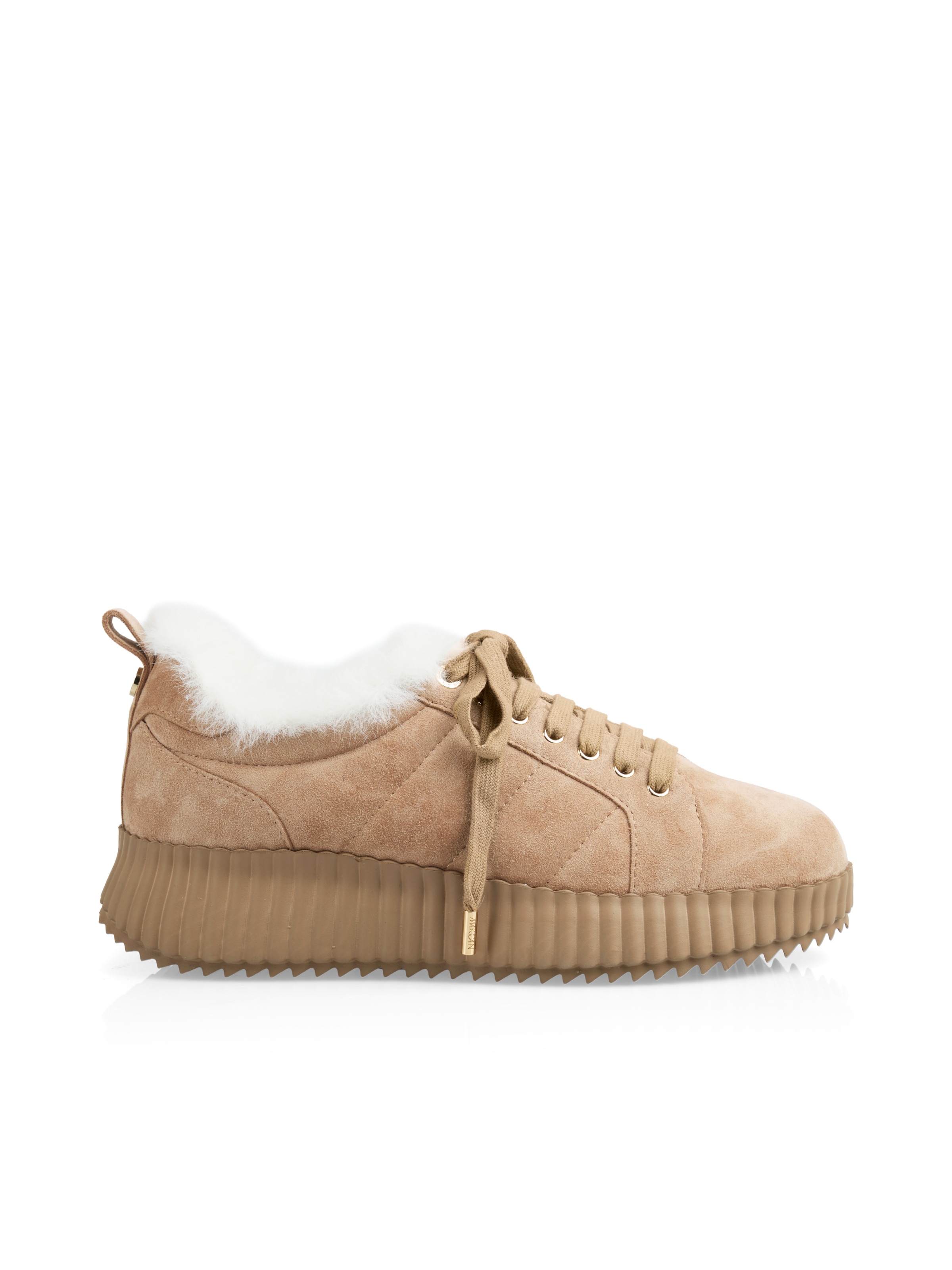Marc Cain Schnürschuh  Plateau, Wintersneaker mit praktischer Anziehlasche