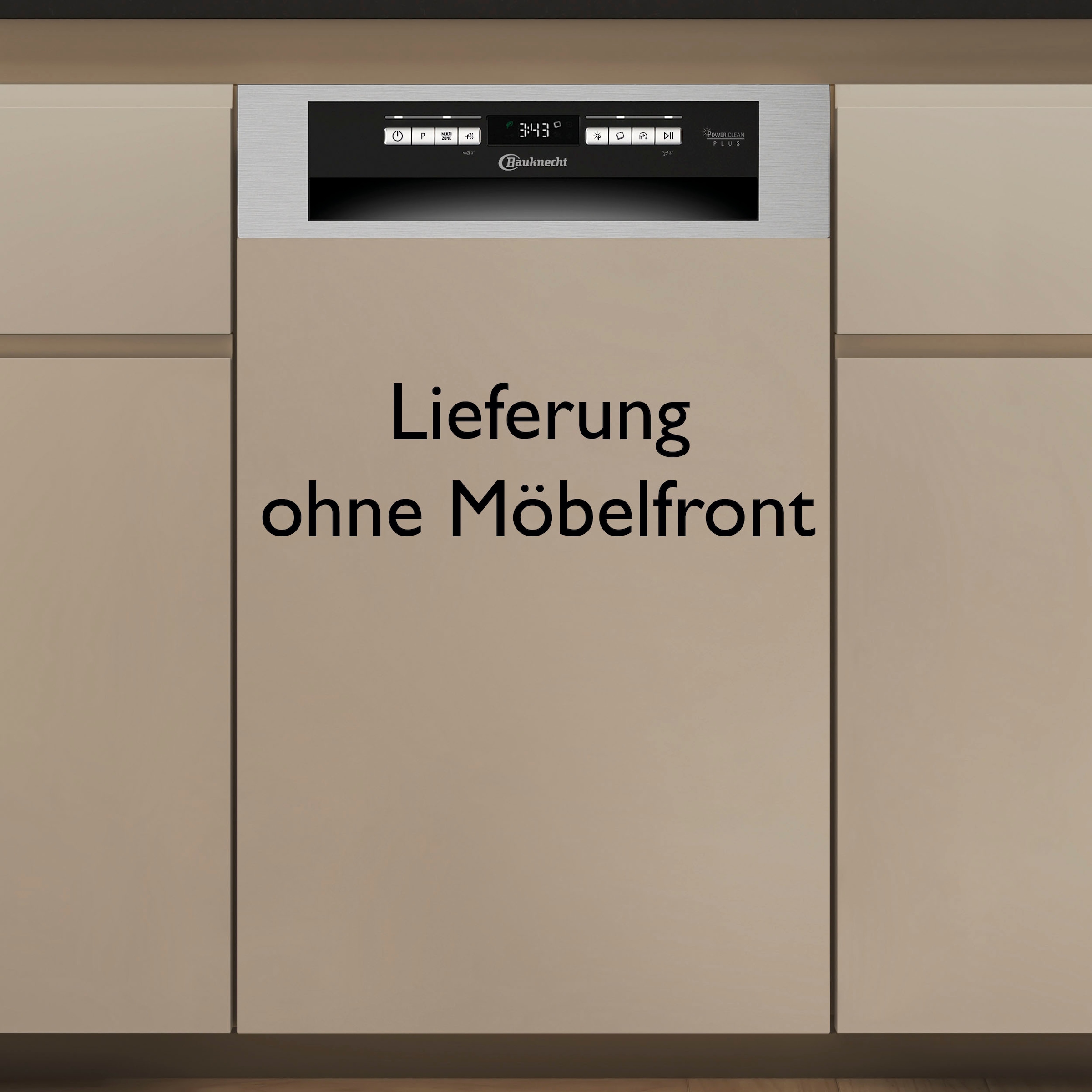 BAUKNECHT teilintegrierbarer Geschirrspüler »BK6PB10BS7A0«, 10 Maßgedecke, PowerClean