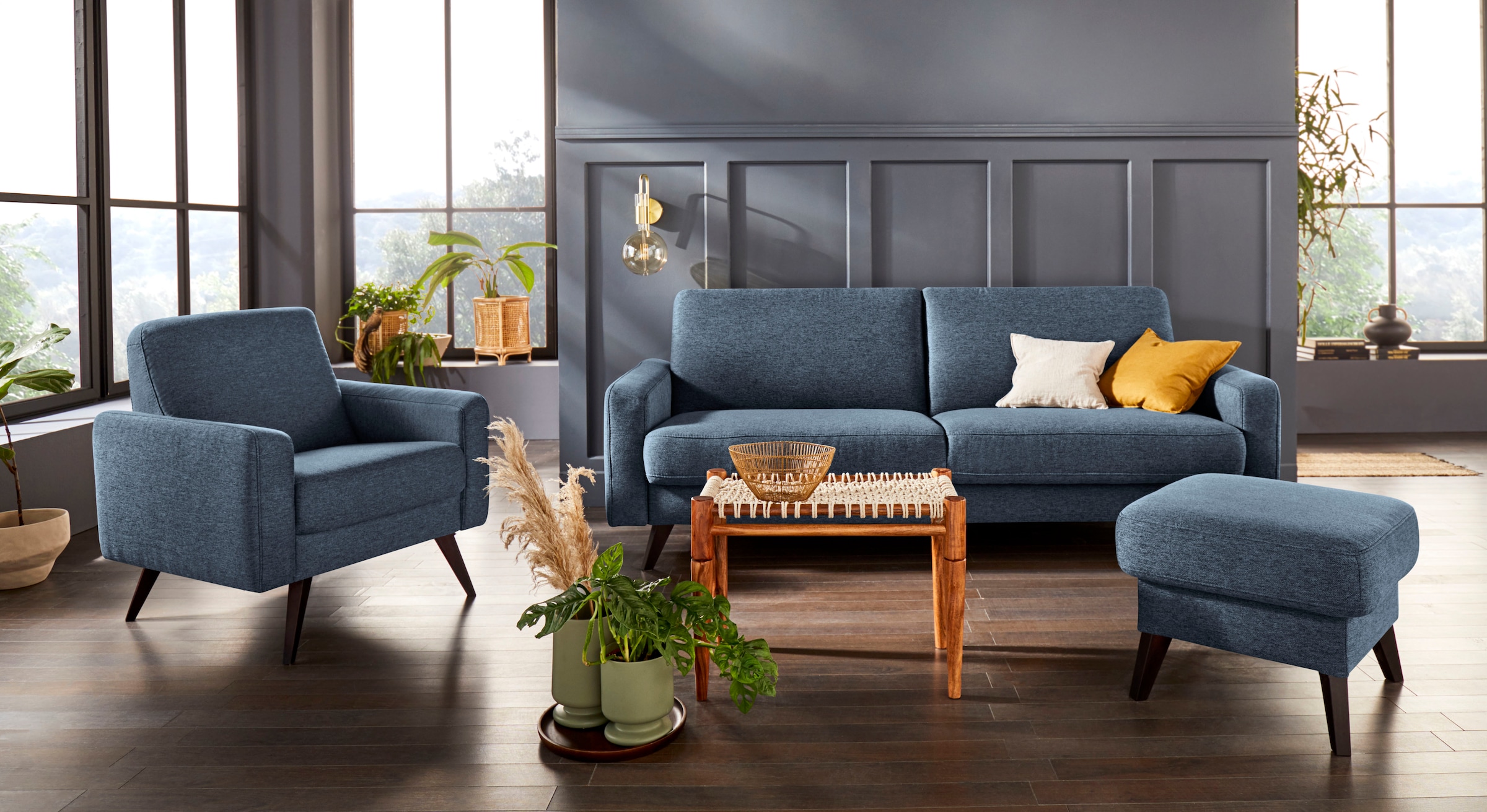 exxpo - sofa fashion Sessel »Samso, Loungesessel mit tollem Sitzkomfort«, Komfortsitzhöhe 49cm