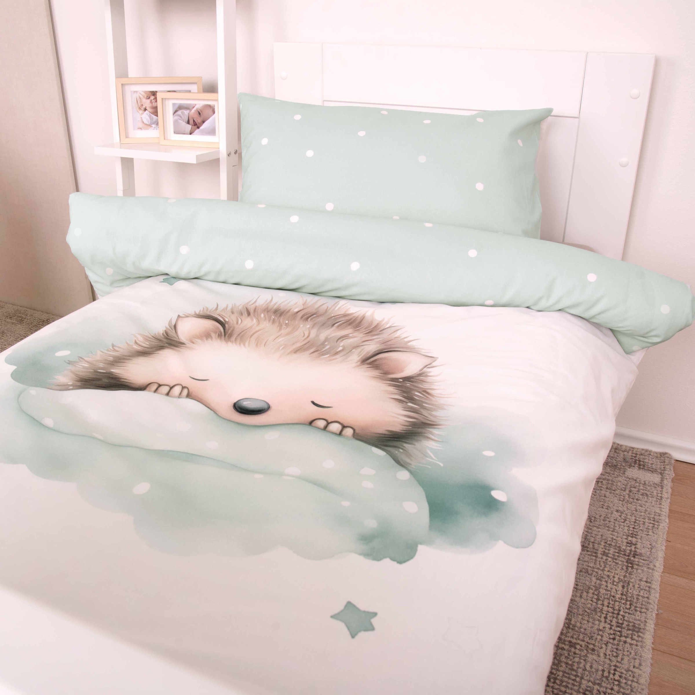 Baby Best Babybettwäsche »babybest Kleiner Igel«, Wendebettwäsche