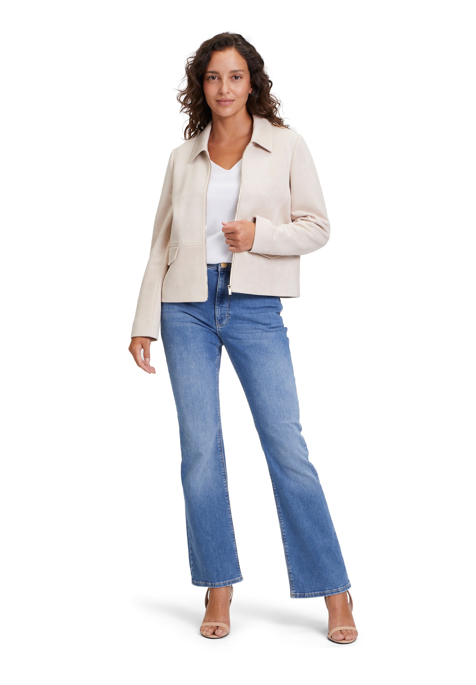 Betty&Co Jackenblazer »Casual-Jacke mit Kragen«