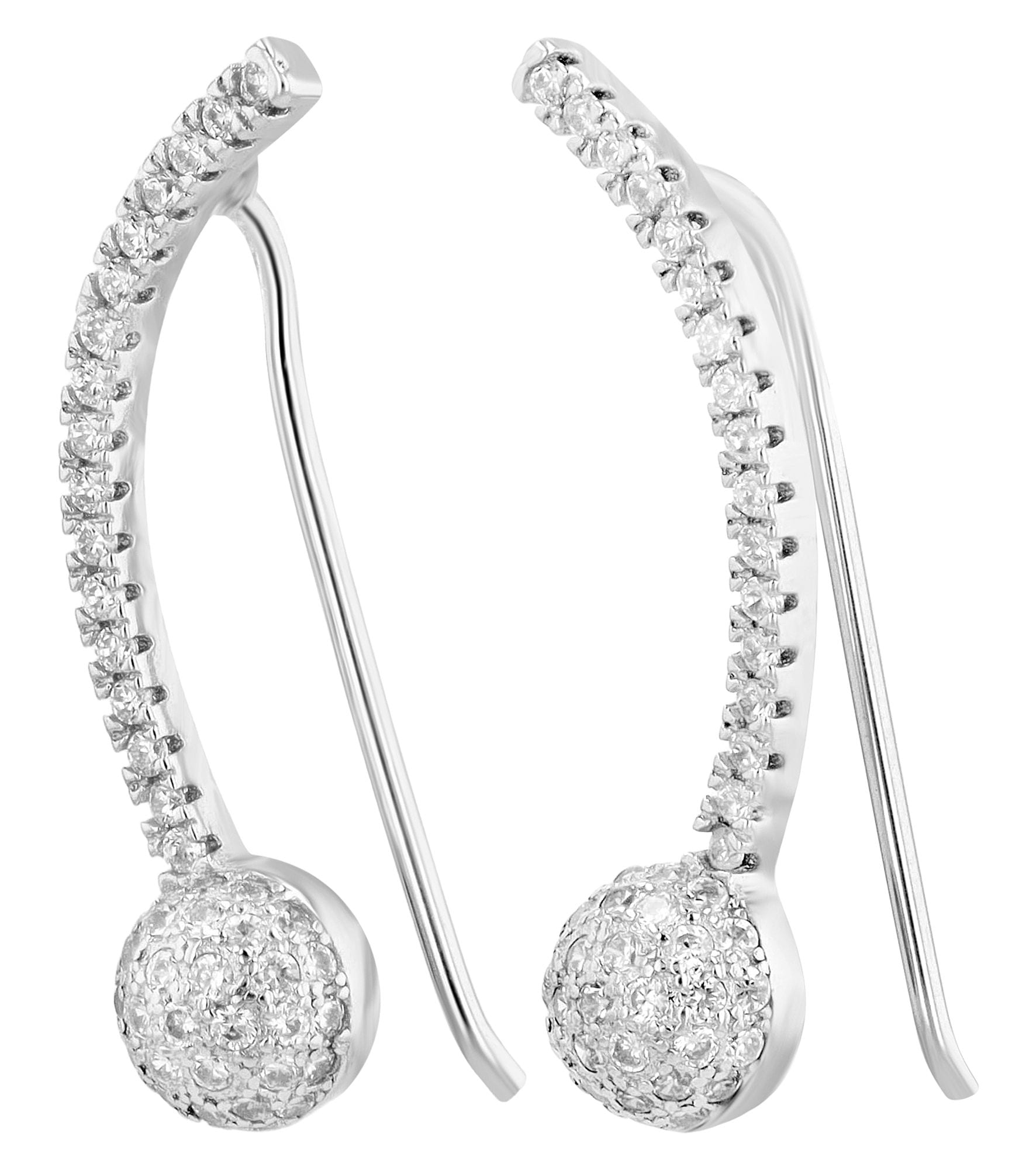 Adelia´s Paar Ohrhänger »Damen Ohrringe ¿ Ohrhänger aus 925 Silber mit Zirkonia«