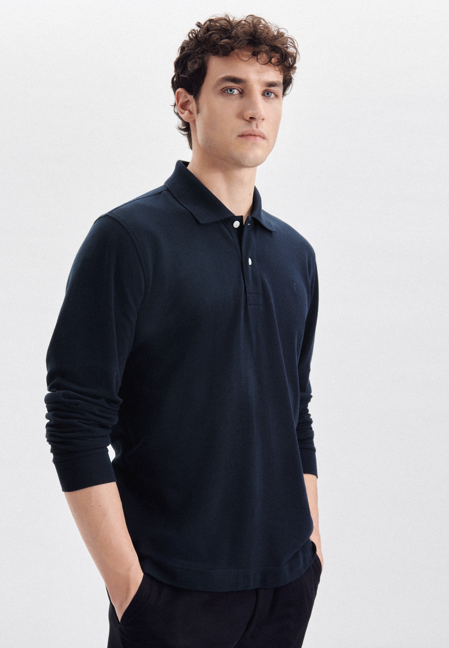 seidensticker Poloshirt »Regular«, Langarm Kragen Uni