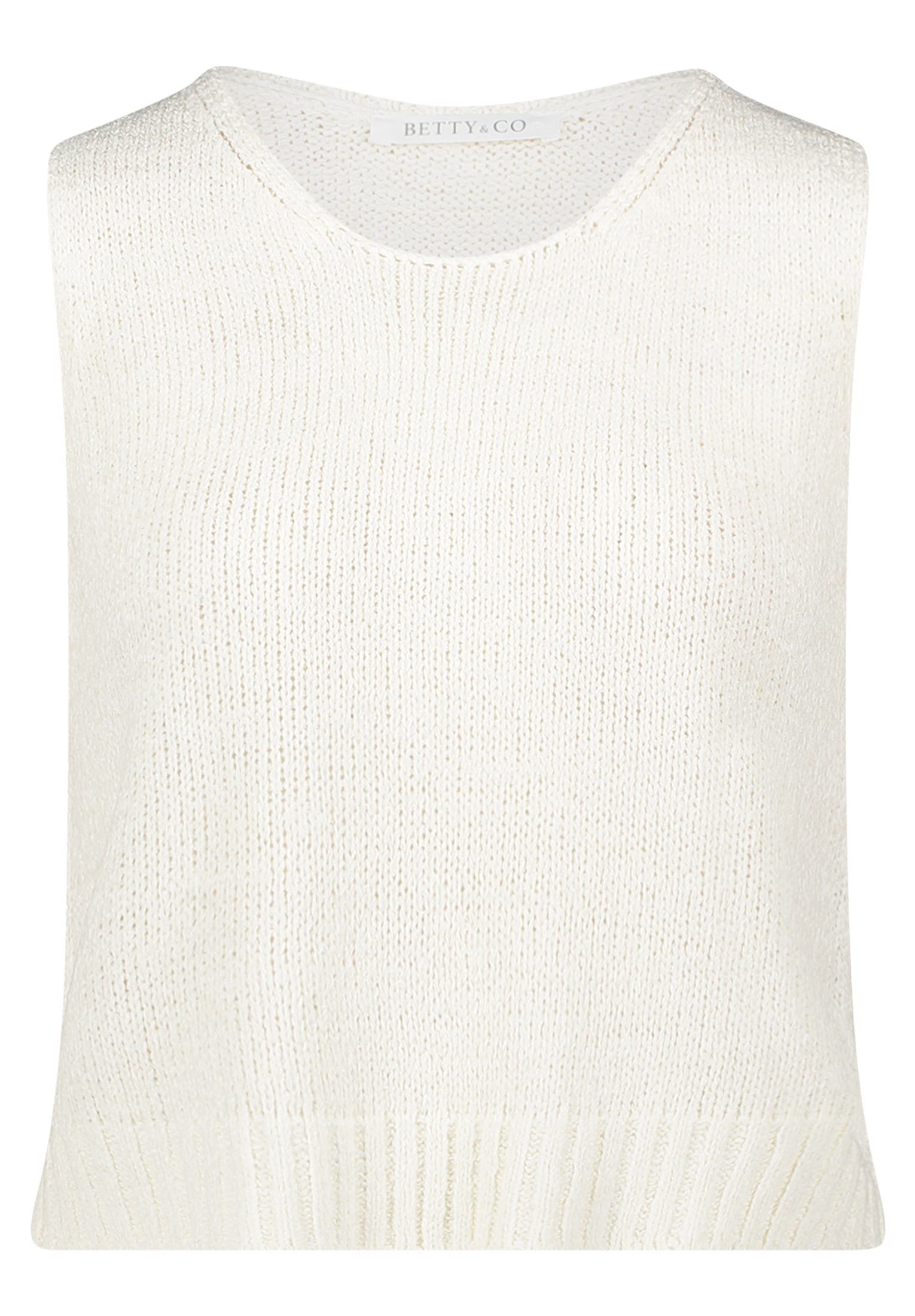 Betty&Co Stricktop »Strick-Top mit Rundhalsausschnitt«