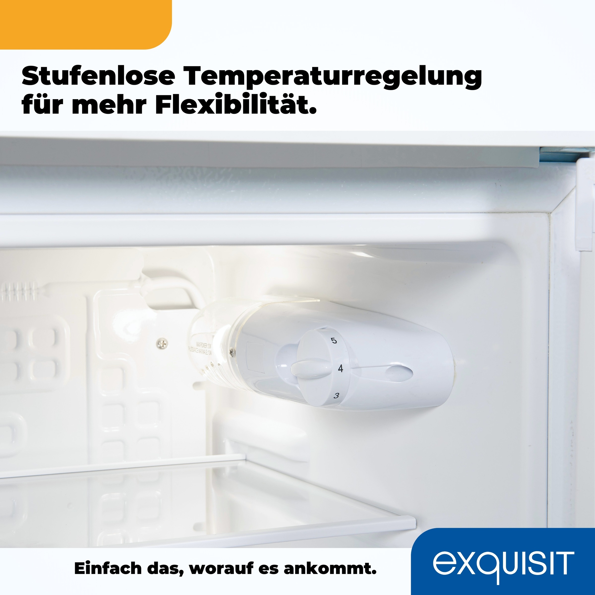 exquisit Vollraumkühlschrank »KS85-V-0O91E weiss«, 76 L Volumen