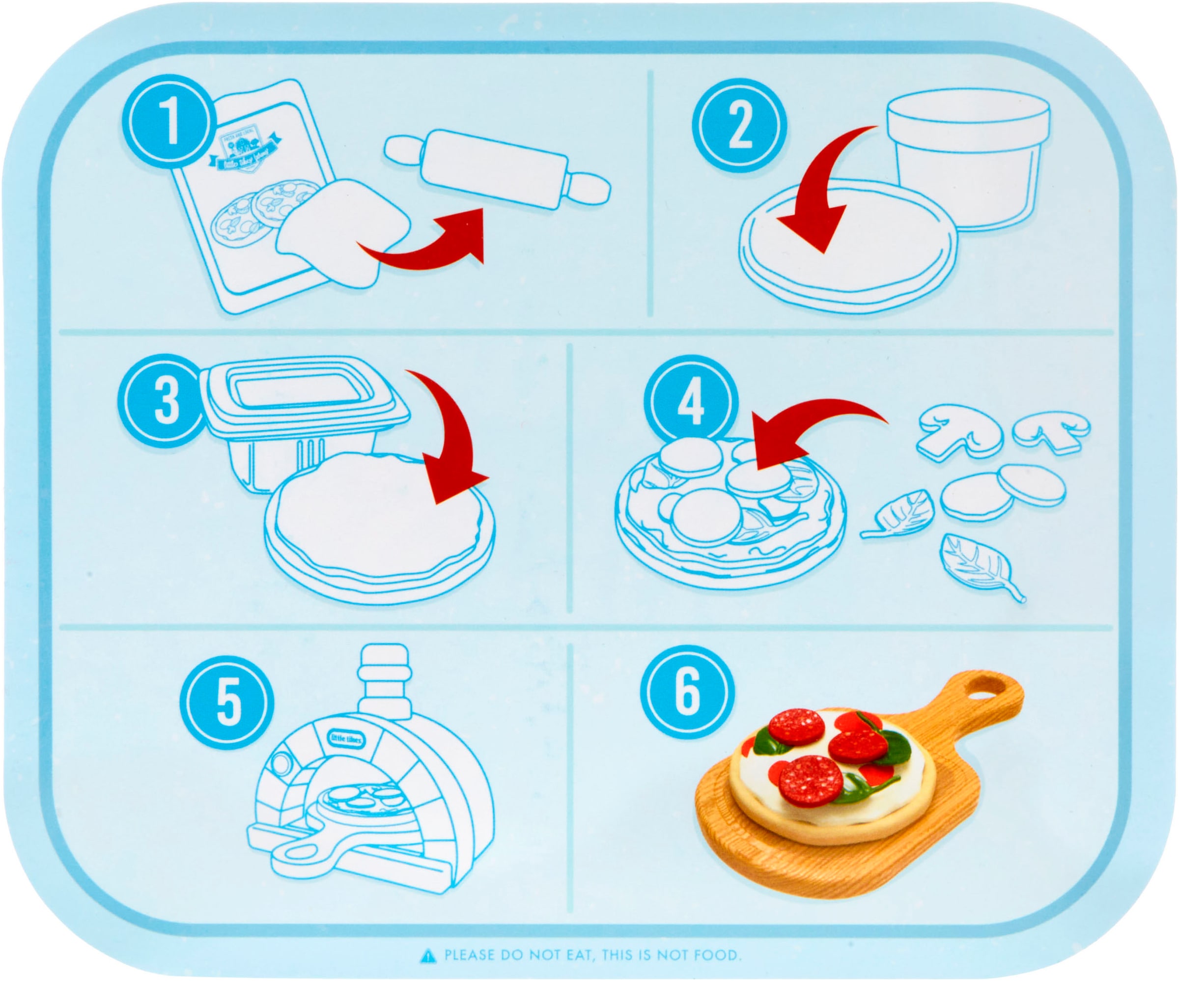 Little Tikes® Spiellebensmittel »Creative Chefs Pizza Kit«, (18 tlg.)