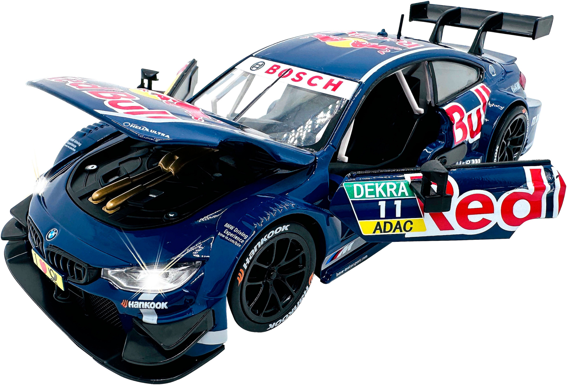 Jamara Spielzeug-Auto »Diecast, BMW M4 DTM blau«, LED Licht; Maßstab 1:24