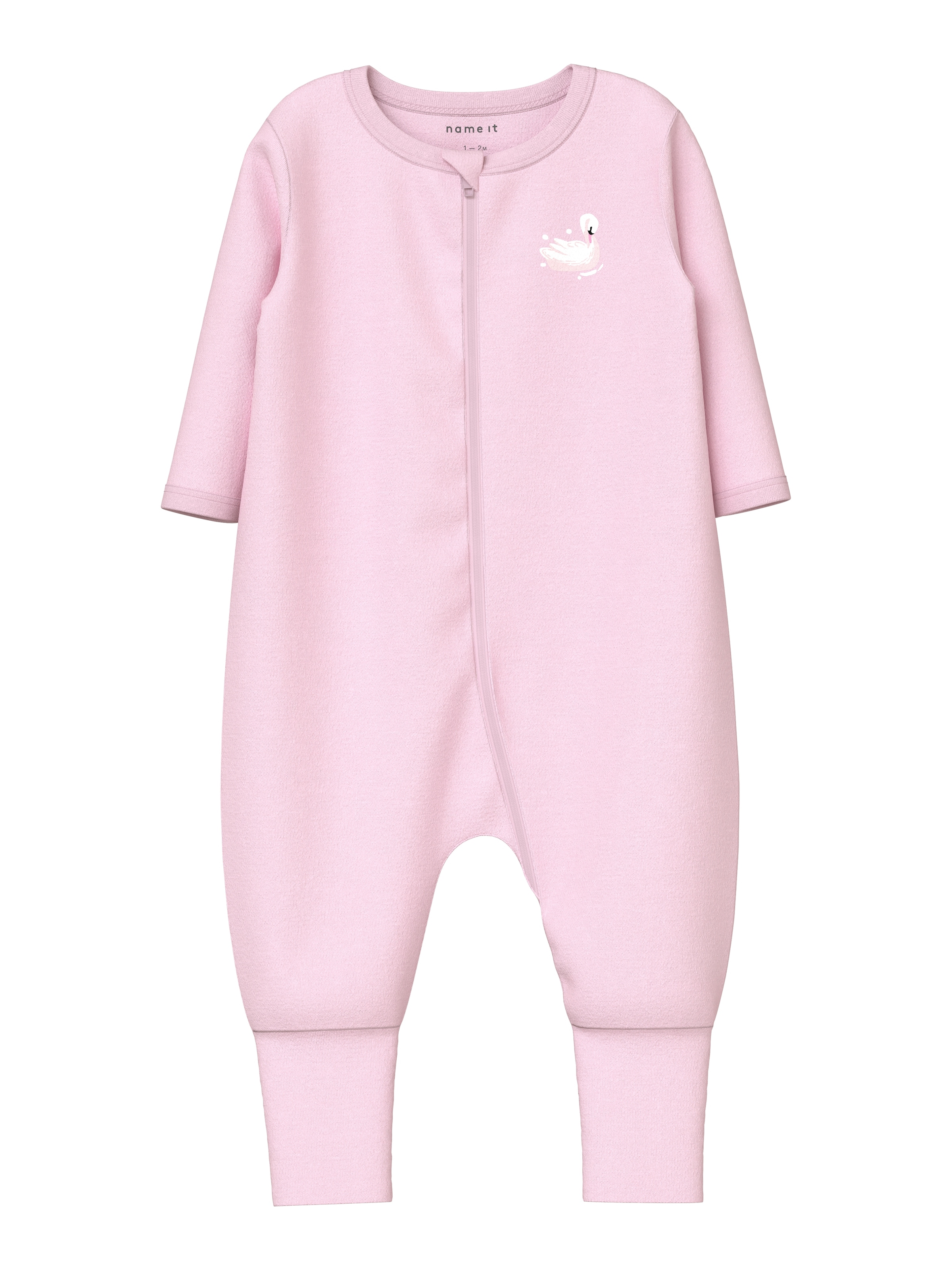 Name It Schlafanzug »NBFNIGHTSUIT 2P ZIP FF SWAN NOOS« Packung, 2 tlg.