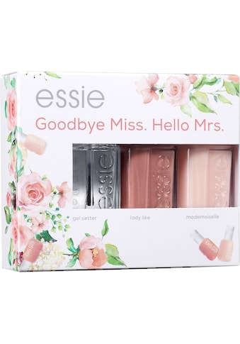 Nagellack-Set »Bride Set Goodbye Miss. Hello Mrs.«, (Set, 3 tlg.)