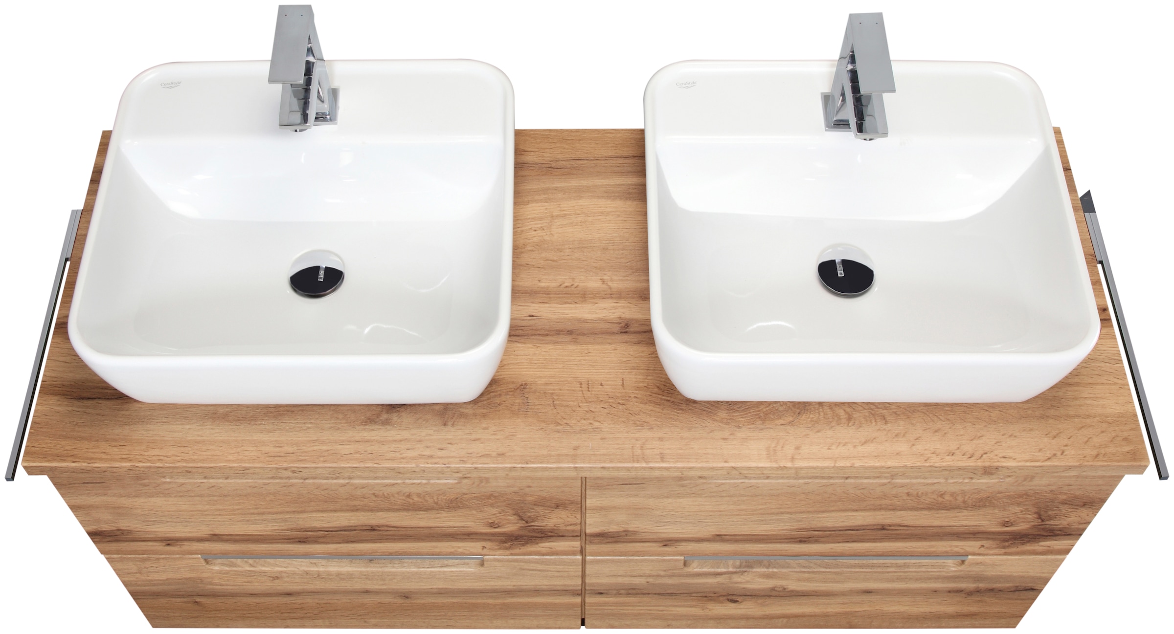 welltime Doppelwaschtisch »Malibu«, mit Soft-Close, Breite 120 cm