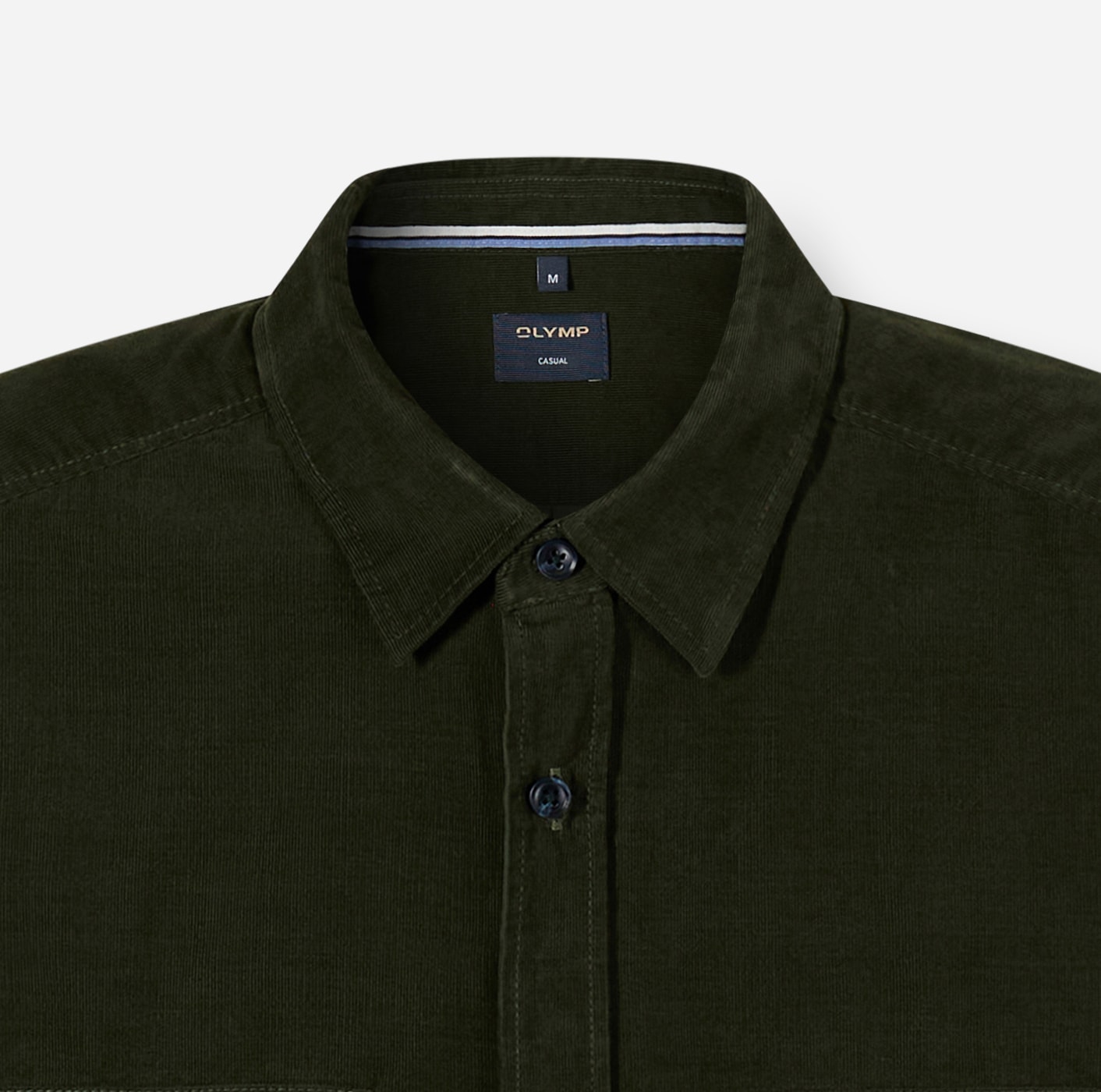 OLYMP Langarmhemd Feincord, Businesshemd, Kentkragen, regular fit