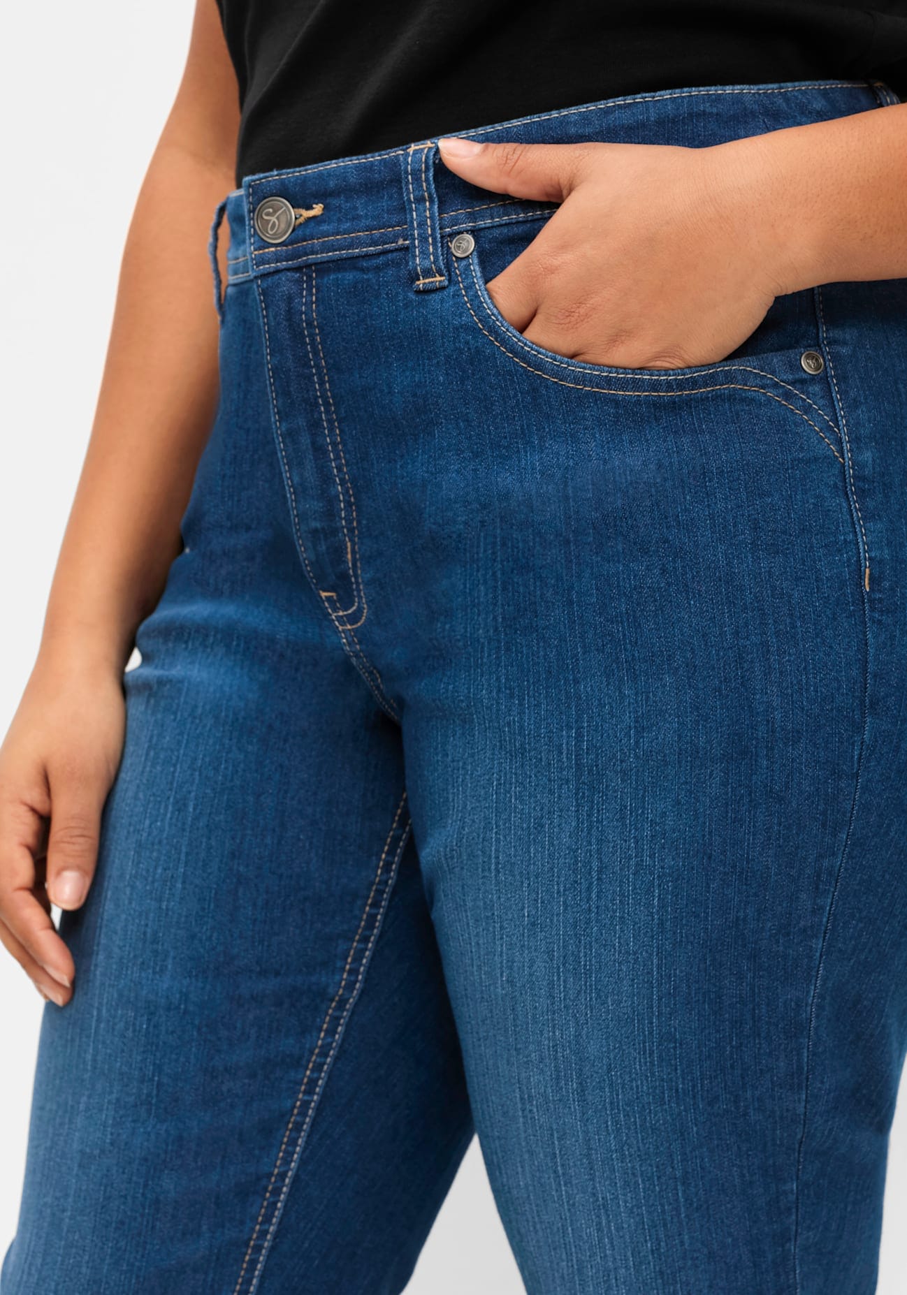 Sheego 7/8-Jeans, (1 tlg.)