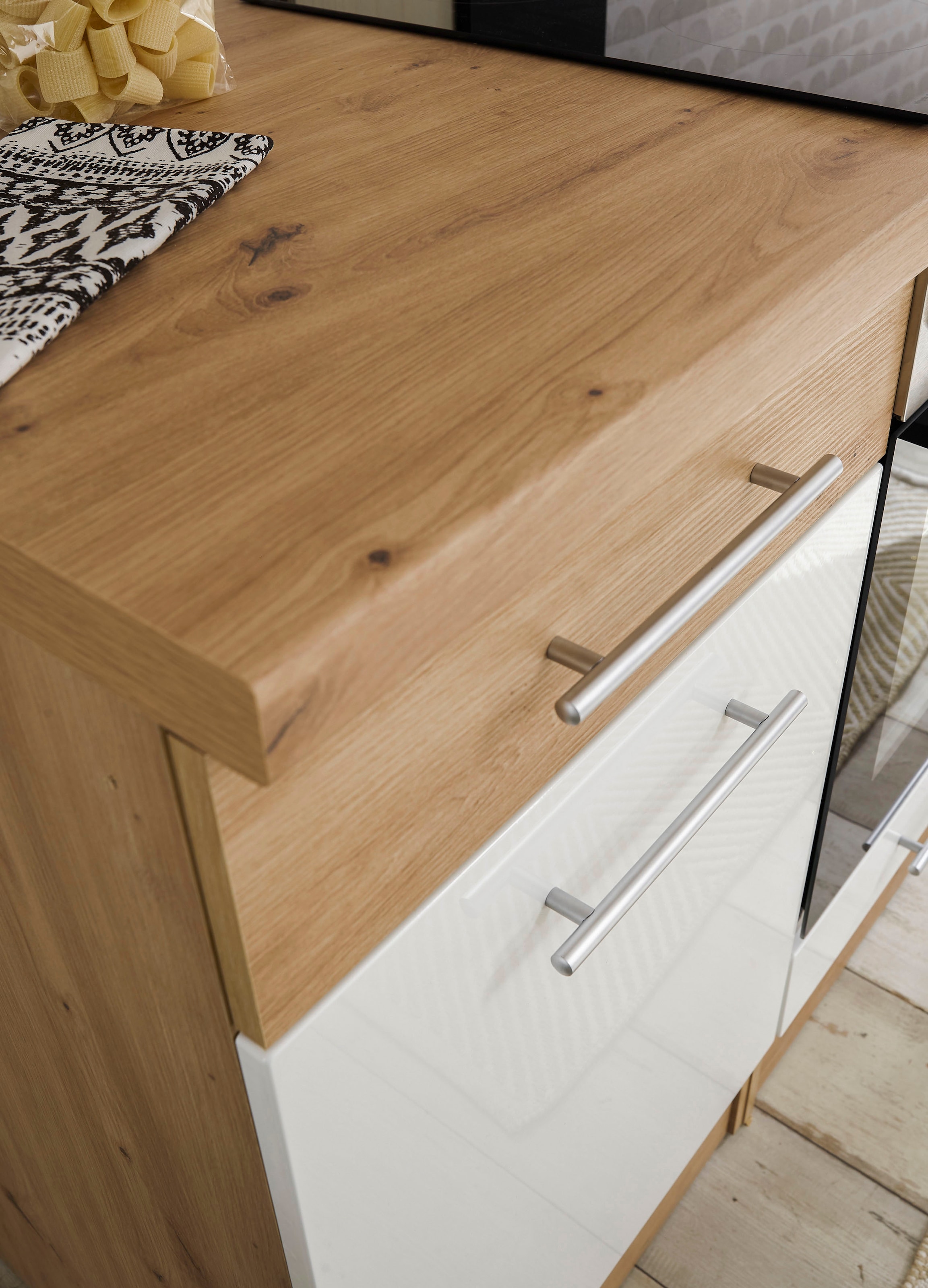 BASIC by Balculina Küche »Emil«, Breite 310 cm, mit und ohne E-Geräte