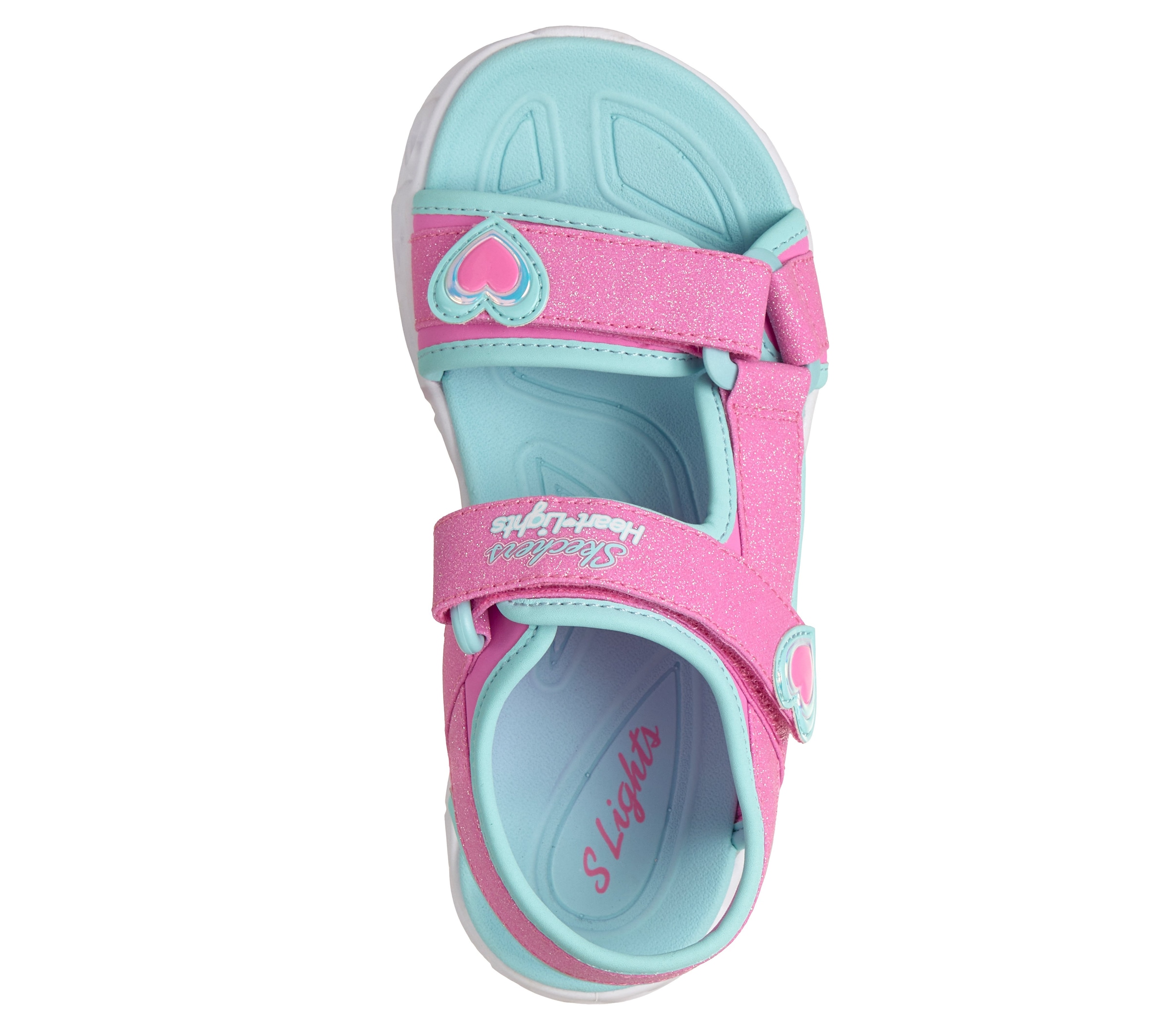 Skechers Sandale »HEART LIGHTS SANDALS«  Sommerschuh mit Klettverschluss, Größenschablone zum Download