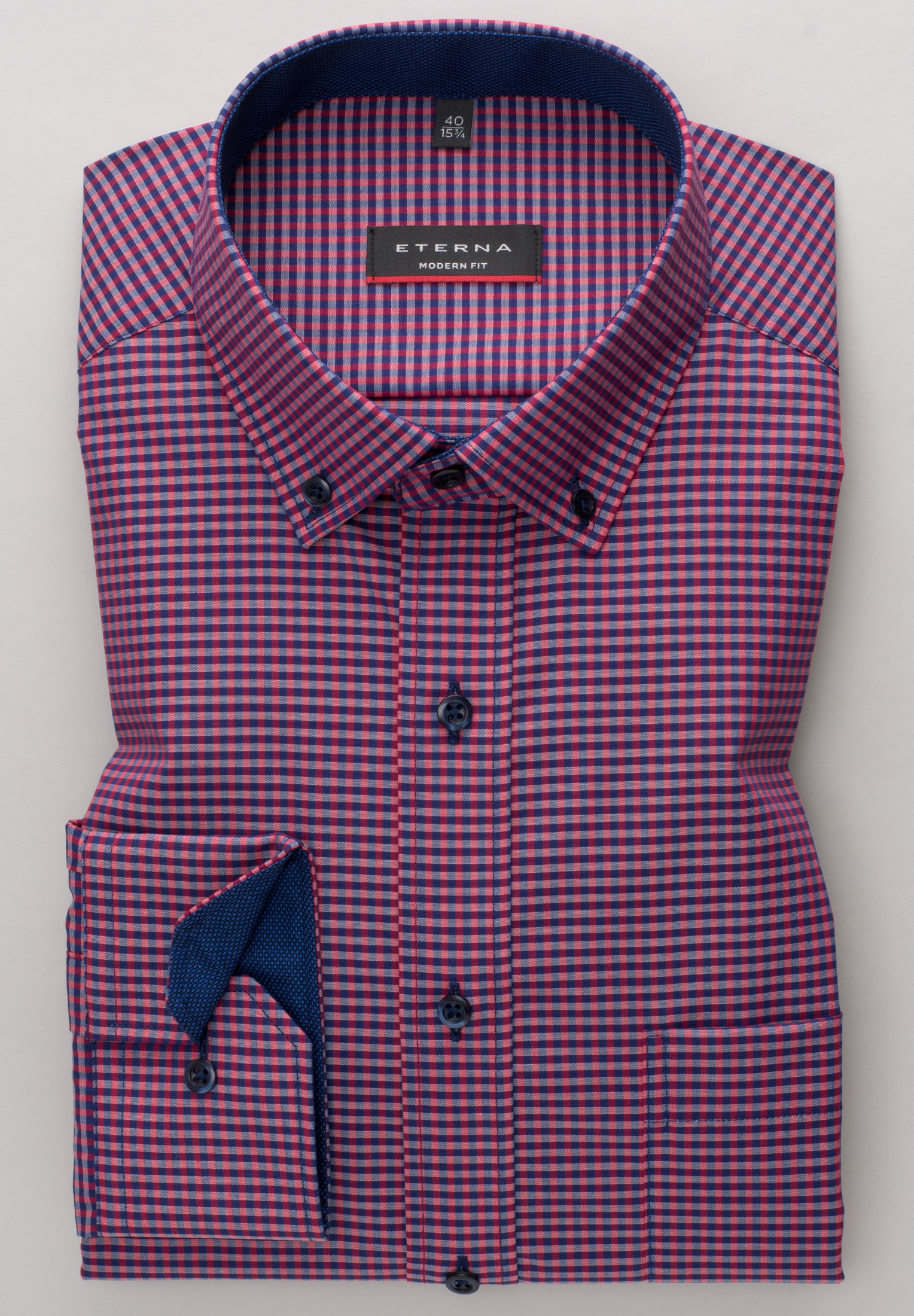 Eterna Langarmhemd »MODERN FIT«, NON IRON (bügelfrei)