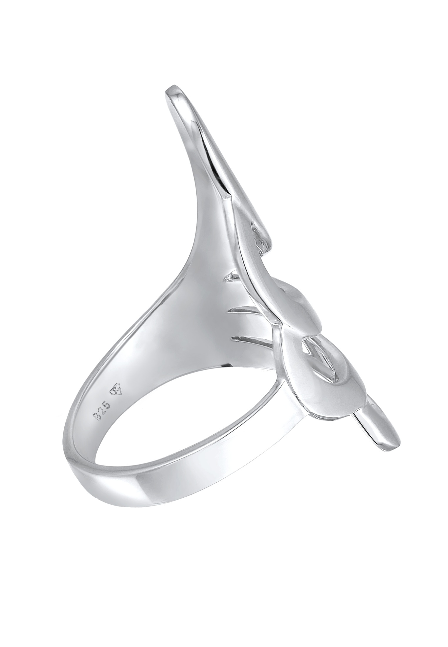 Nenalina Silberring »Ring Basic Wellen Geschwungen Schlicht 925 Silber«