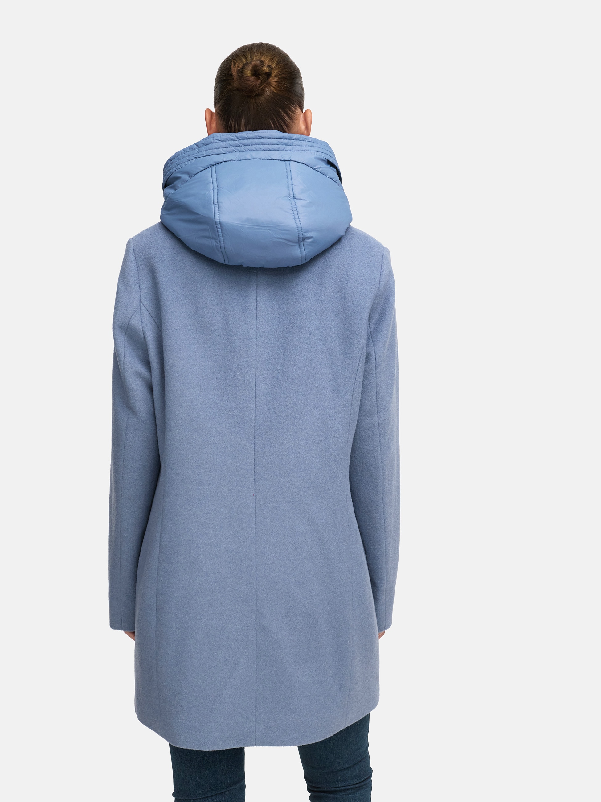 MANISA Wolljacke, mit Kapuze, mit herausnehmbarer Kapuze