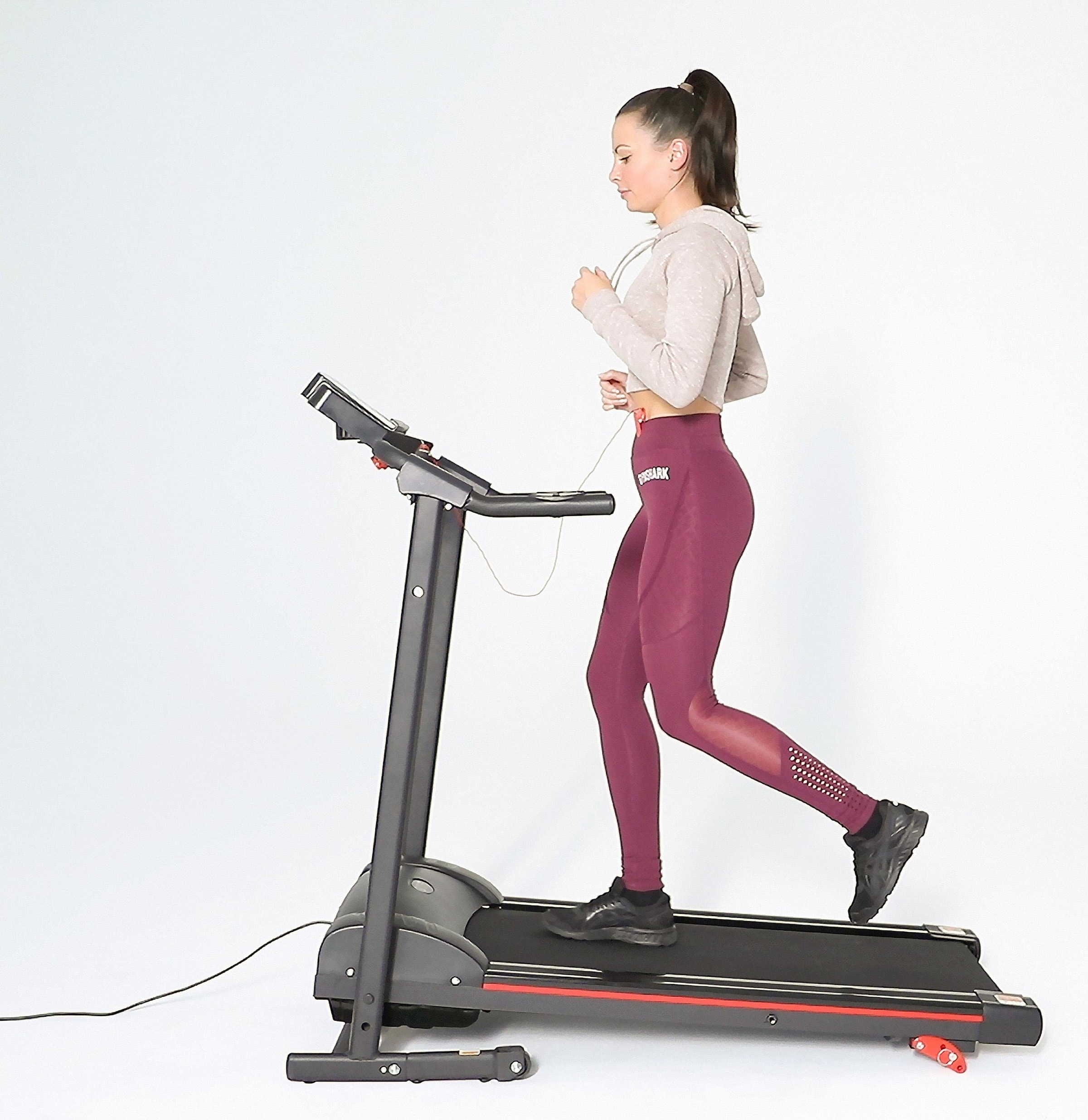 MOTIVE FITNESS by U.N.O. Laufband »Fit-Start Plus«, (Bluetooth Verbindung zur App FitShow möglich), bis max. 10 km/h, klappbar, Walking Pad, mit Tablet-Halterung