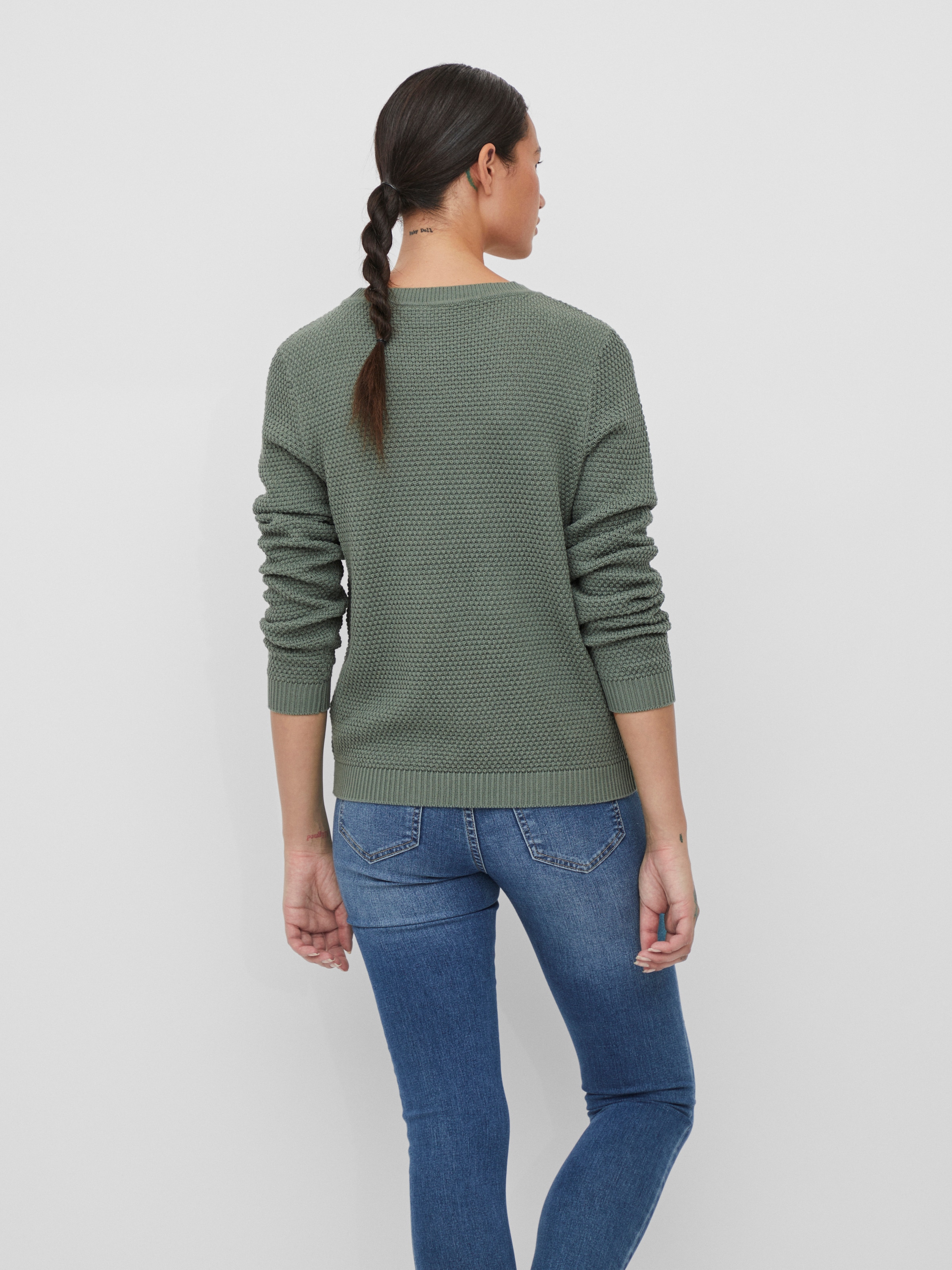Vila Rundhalspullover »VIDALO O-NECK L/S KNIT TOP- NOOS«