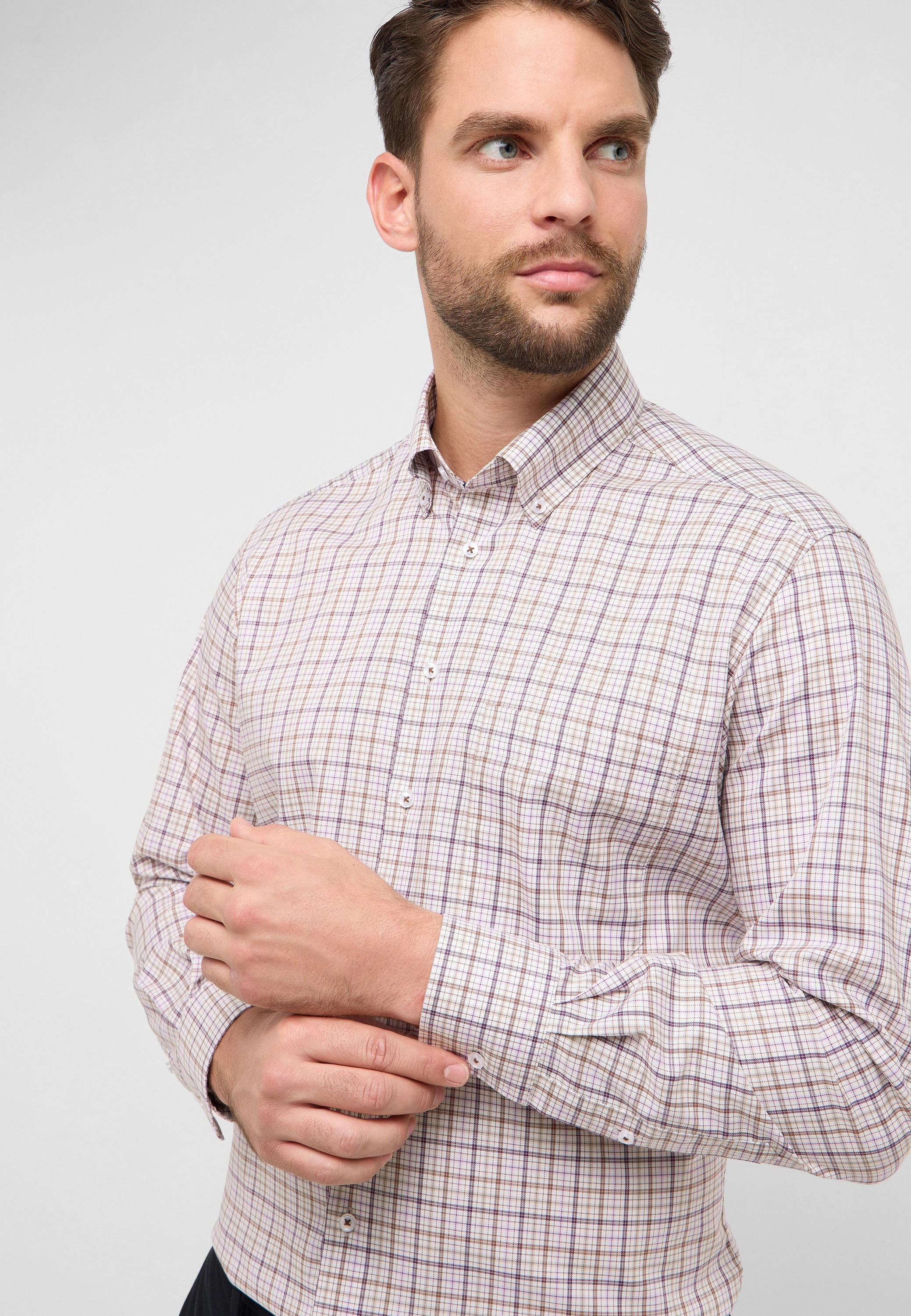 Eterna Langarmhemd »COMFORT FIT« NON IRON (bügelfrei)