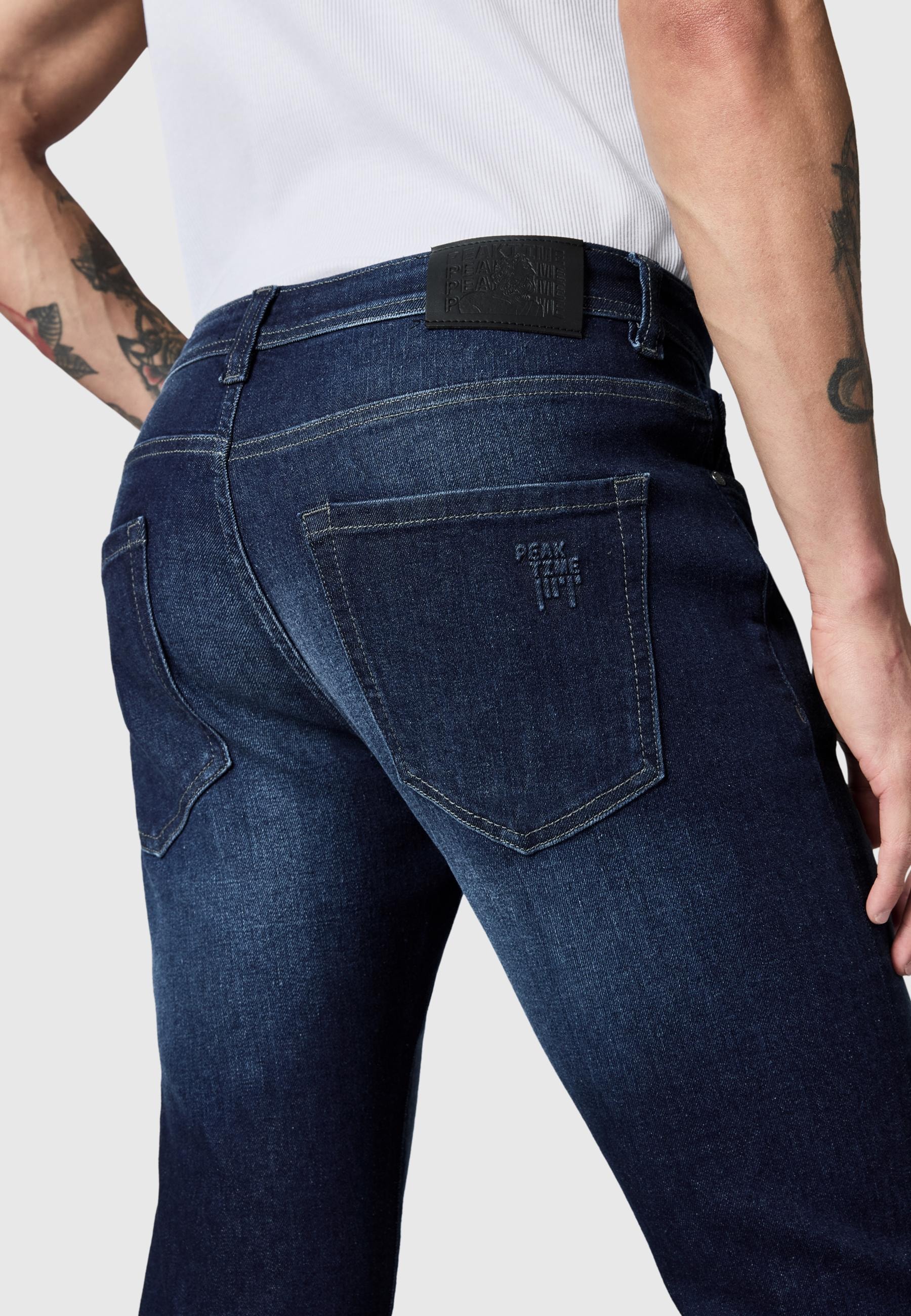 PEAK TIME Slim-fit-Jeans »Slim-fit-Jeans München« Herren Jeans mit Destroyed-Optik