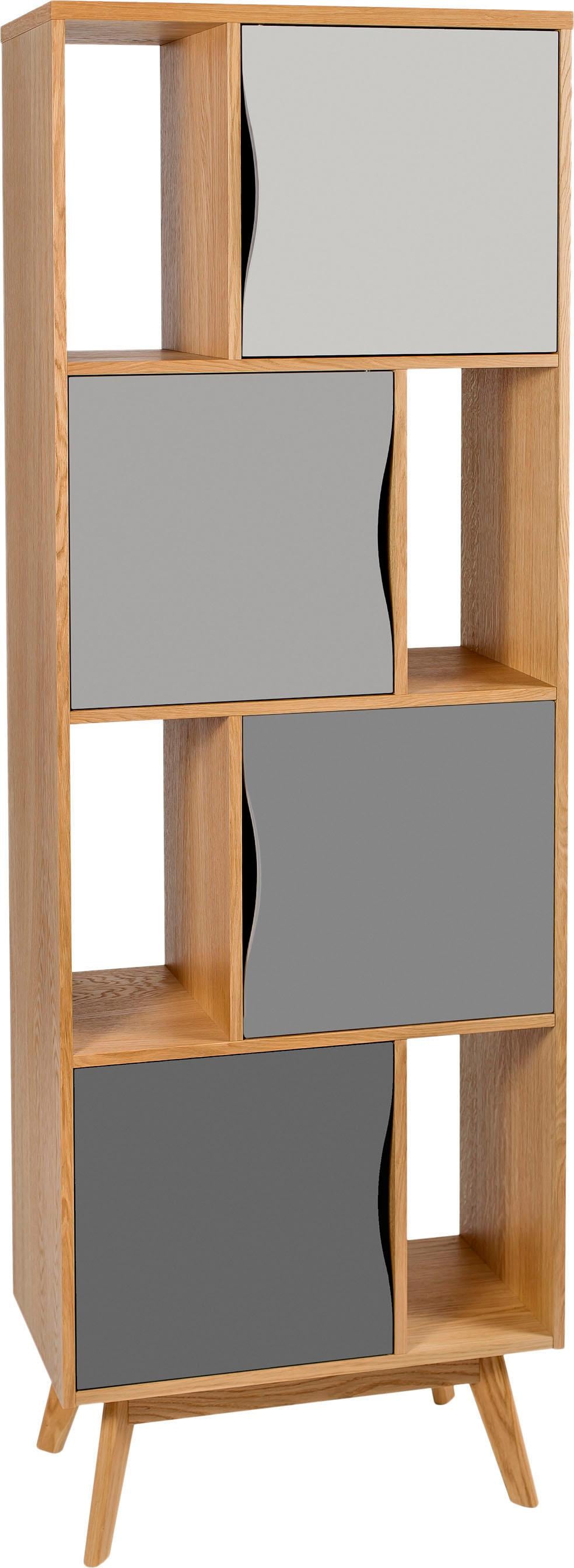 Eiche, aus Bücherregal schlichtes Höhe Holzfurnier Woodman »Avon«, skandinavisches cm, kaufen 191 online Design