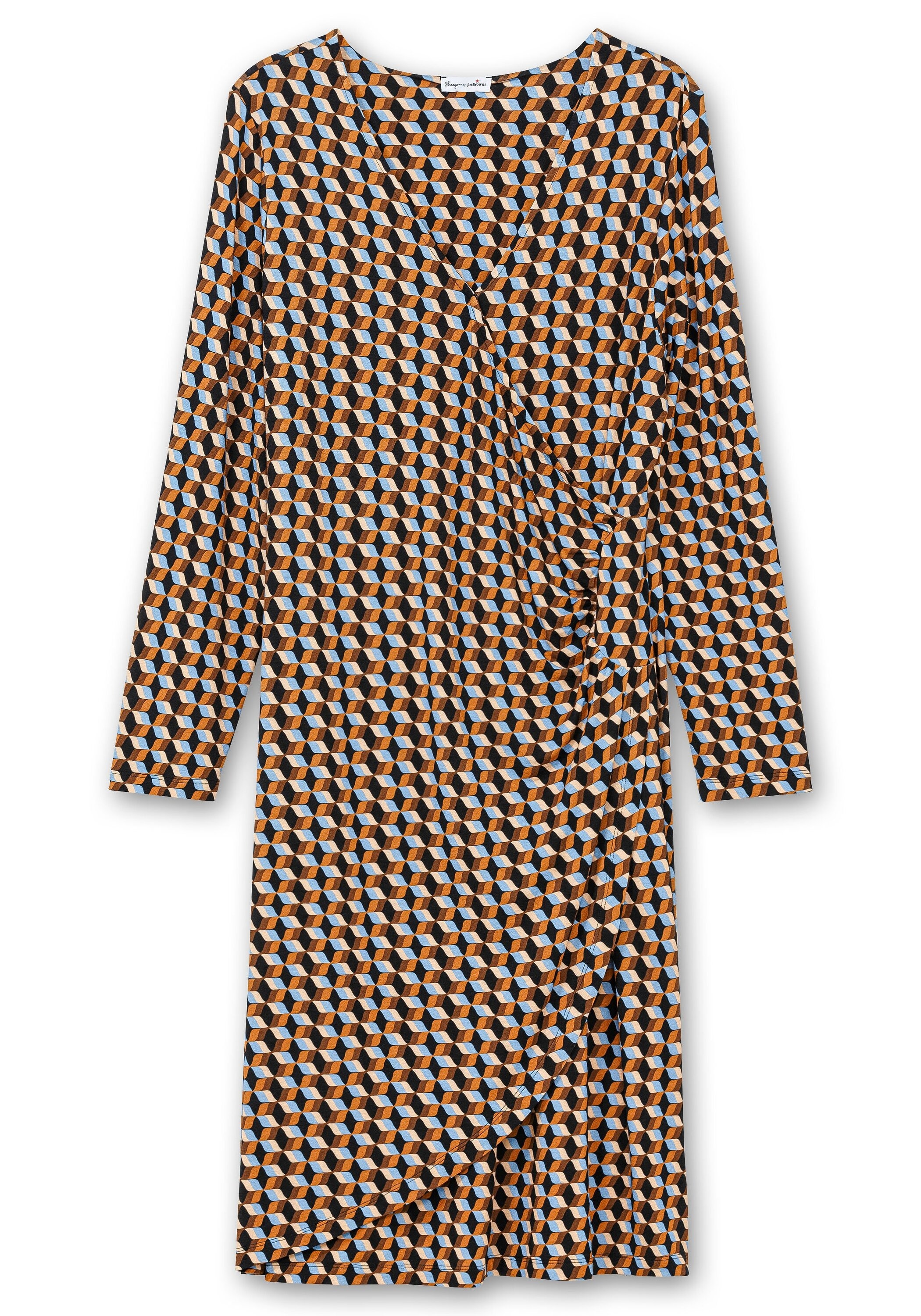 Sheego Jerseykleid »Jerseykleid in Wickeloptik, mit Grafikprint«