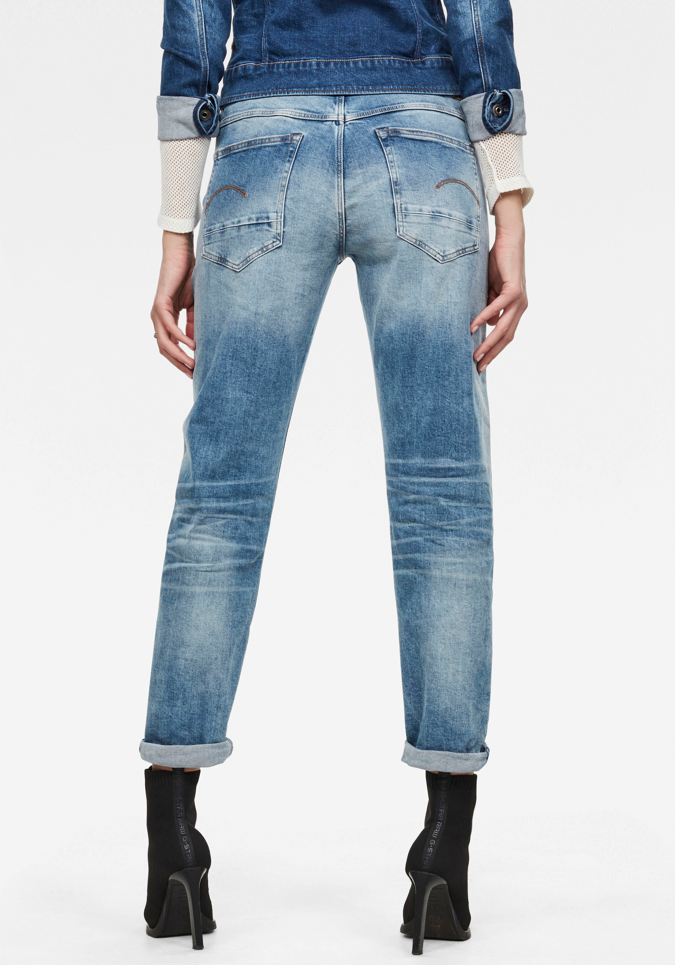 G-STAR Boyfriend-Jeans »Kate Boyfriend«, mit authentischen Used Effekten