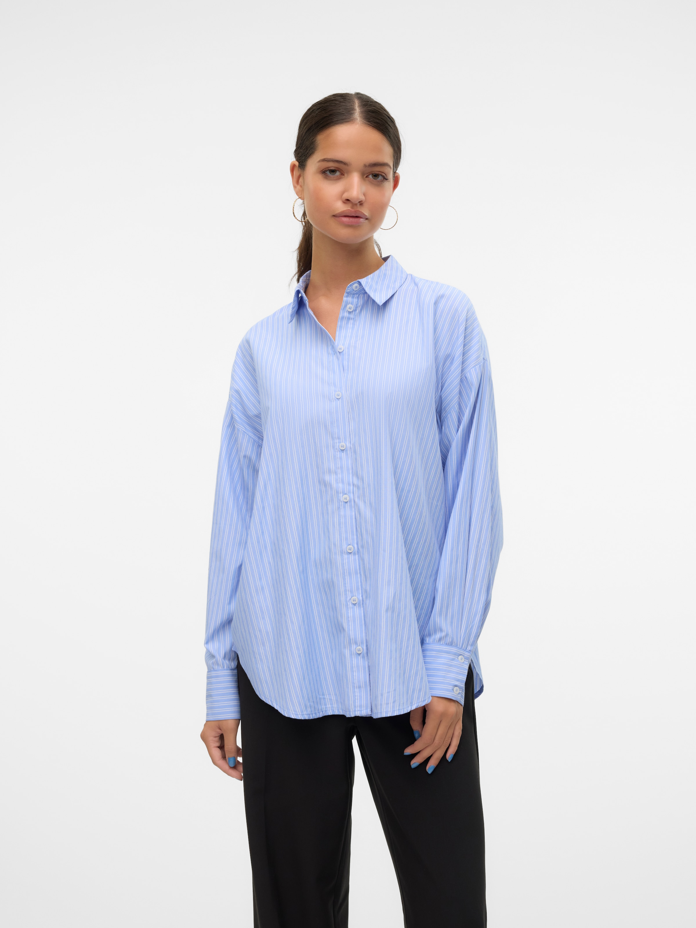 Vero Moda Langarmbluse »VMFANNI LS SHIRT WVN GA NOOS«