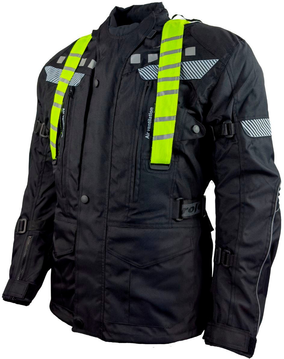 roleff Motorradjacke »RO 773 S«, Mit Sicherheitsstreifen