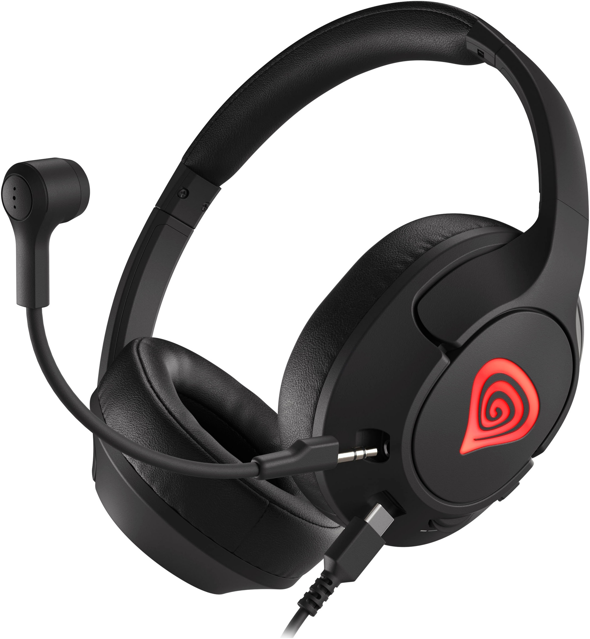 Genesis Gaming-Headset »ARGON 800 (7.1) kabelgeb. schwarz«, Freisprechfunktion-Mikrofon abnehmbar-Rauschunterdrückung