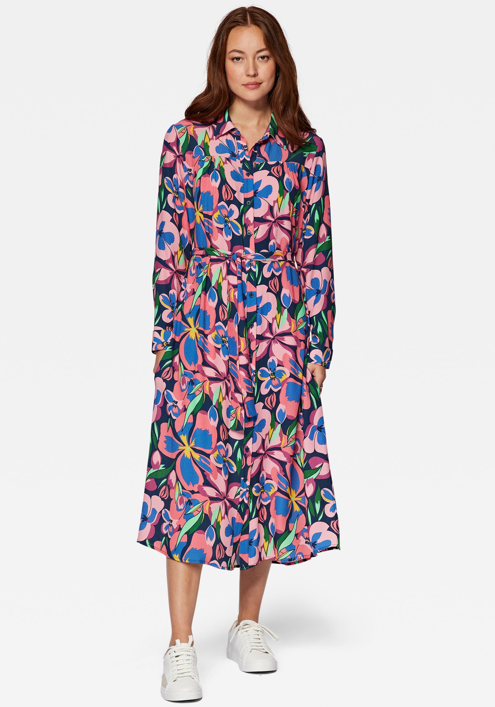 Mavi Maxikleid »PRINTED LONG DRESS«, mit Bindeband in der Taille kaufen
