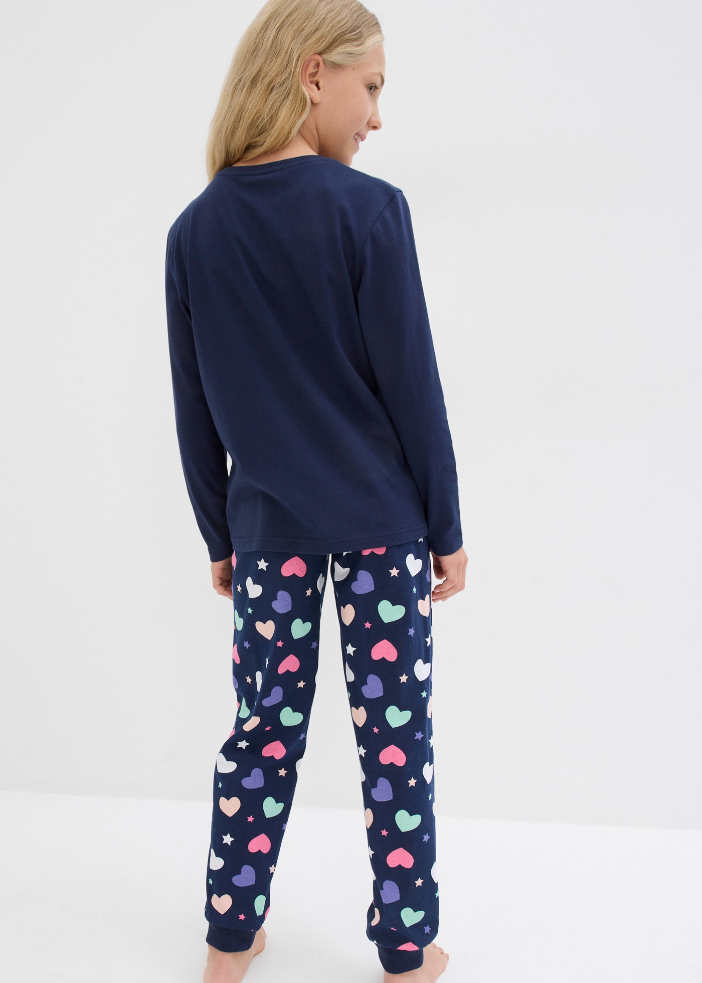 bonprix Pyjama Set, 2,  bequeme Passform, aus Baumwolle, mit coolem Motiv
