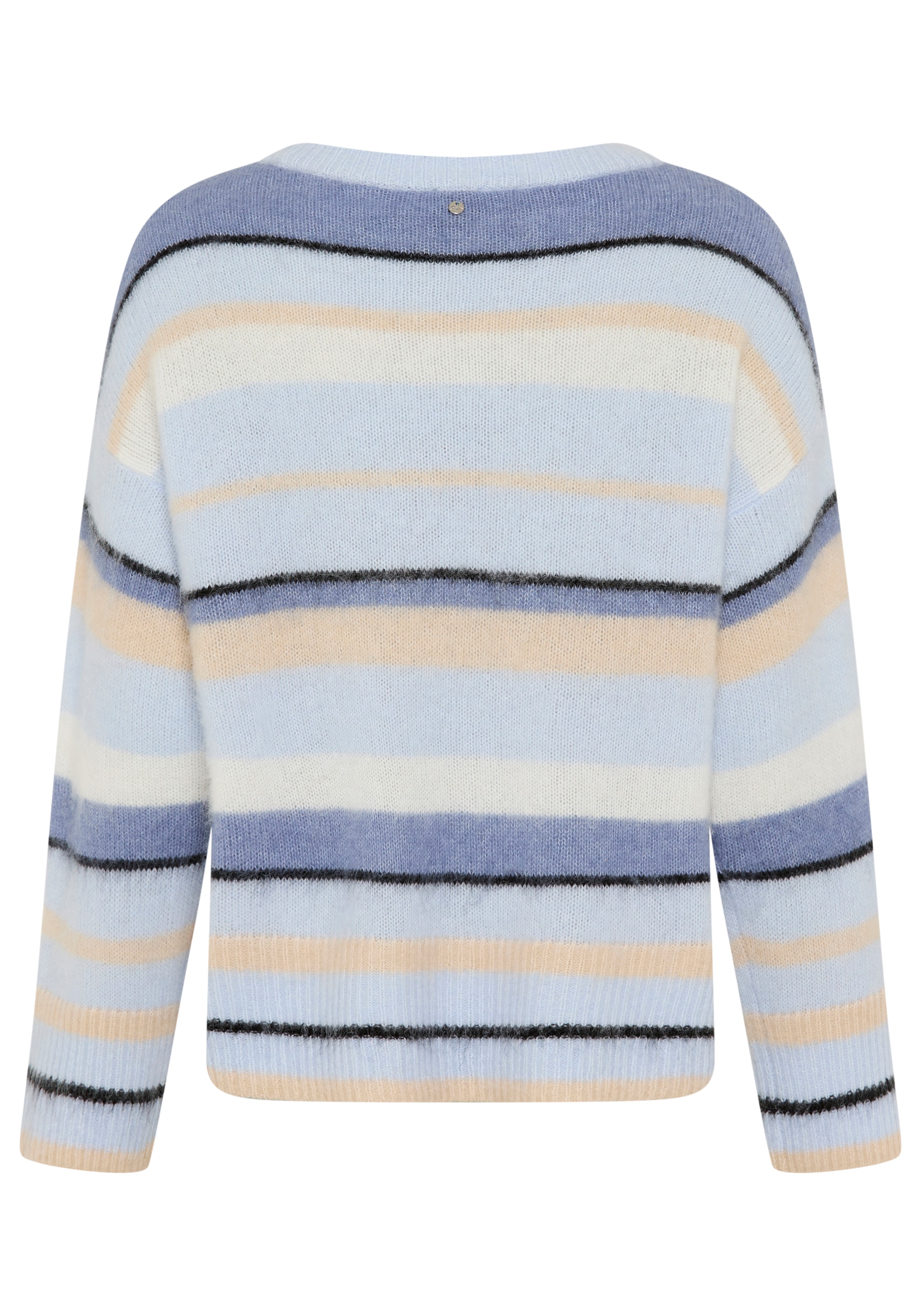 BOSS ORANGE Strickpullover »Fosset Premium Damenmode« mit Alpaka-Wolle, gestreift