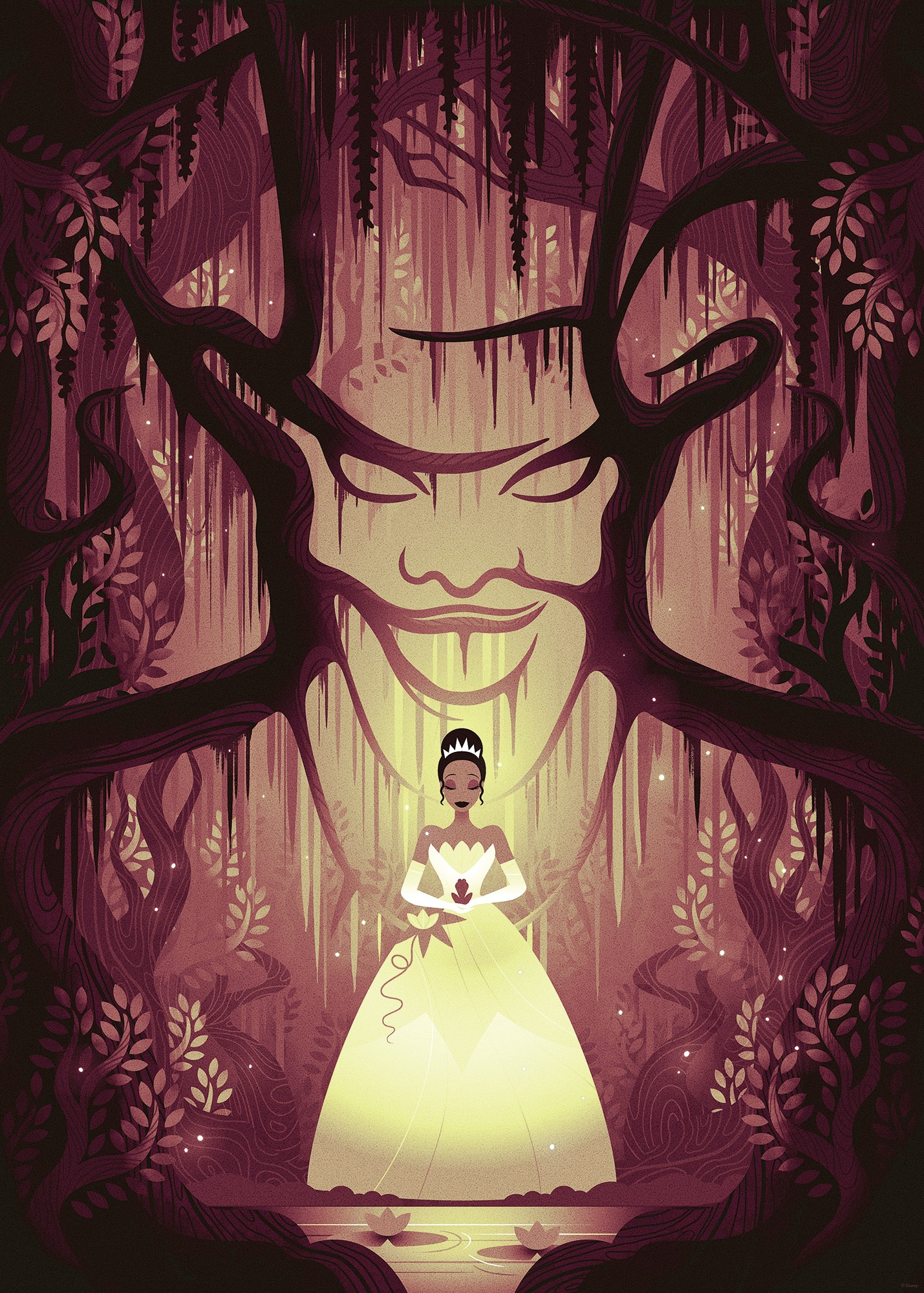 Komar Wandbild »Disney Tiana Dr. Facilier«, Disney, (Set, 1 St.), 50 x 70 cm (Breite x Höhe) - Kinderzimmer, Dekoration