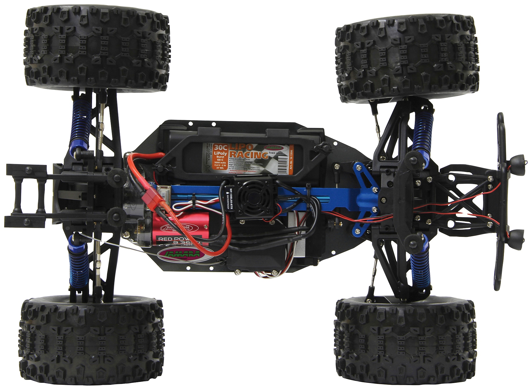 Jamara RC-Monstertruck »Myron Monstertruck BL 4WD«, 1:10, 2,4 GHz, mit LED