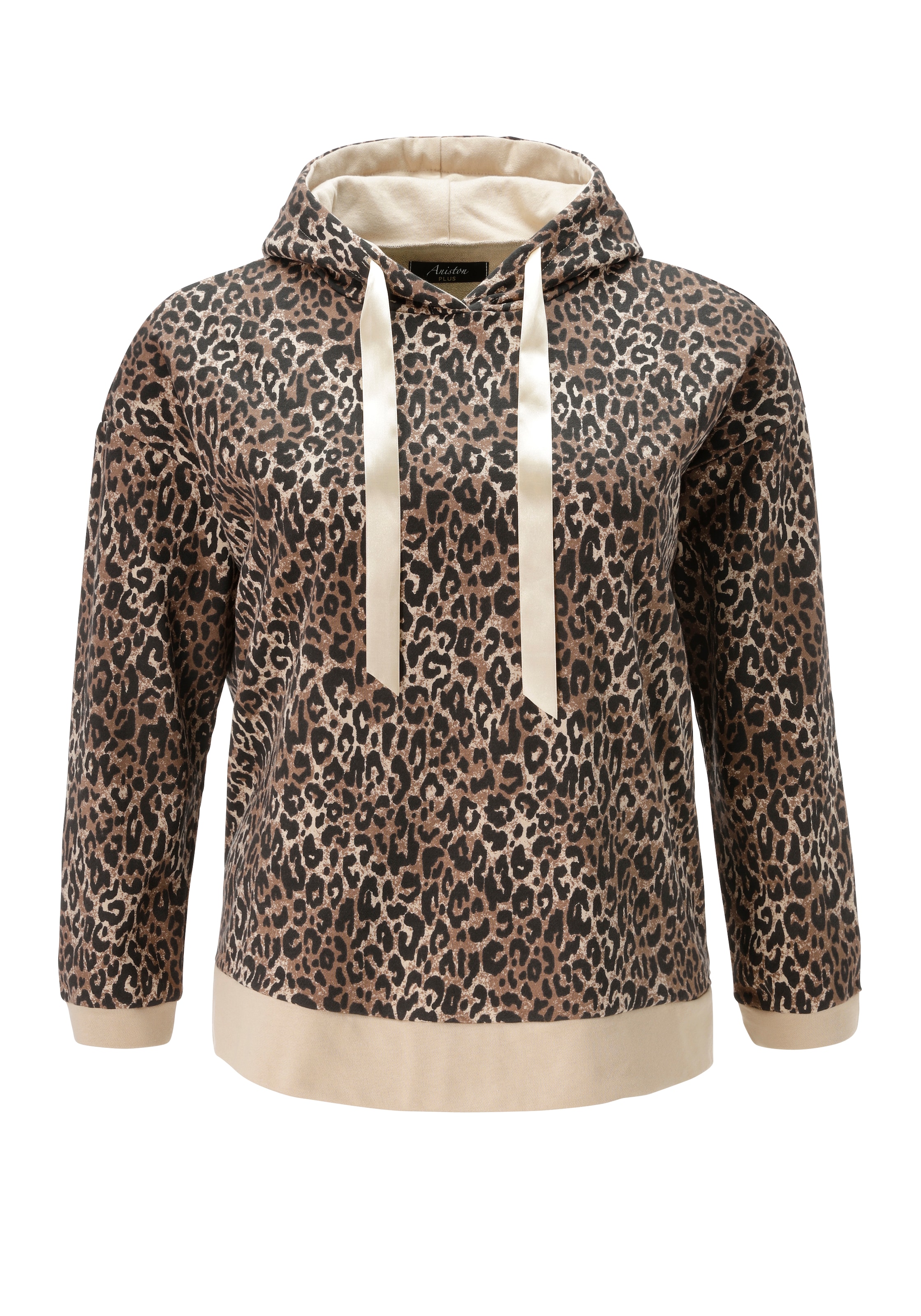 Aniston PLUS Kapuzensweatshirt , in trendigem Leoprint - NEUE KOLLEKTION
