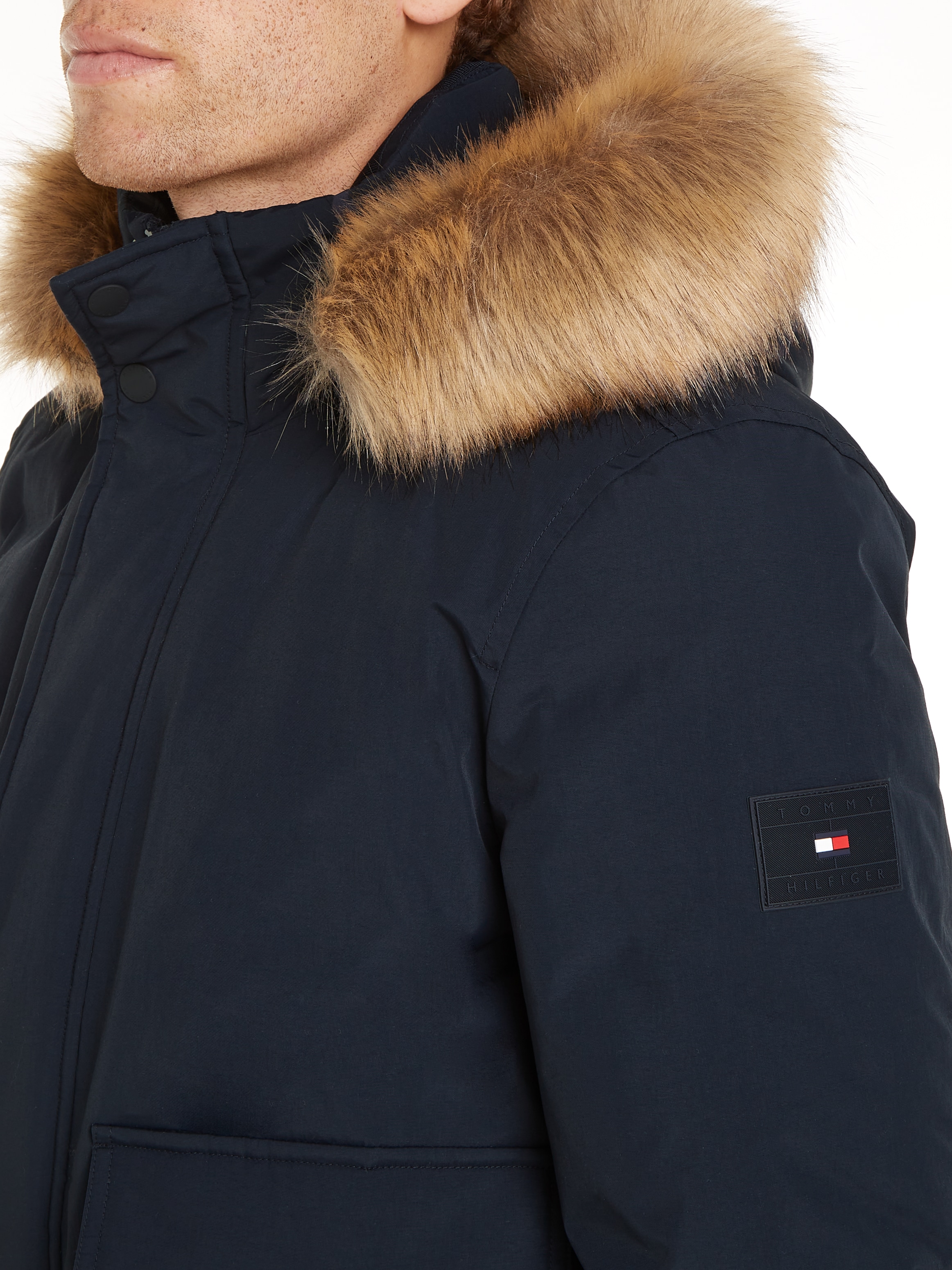 Tommy Hilfiger Bomberjacke »ROCKIE DOWN BOMBER«, mit Kapuze