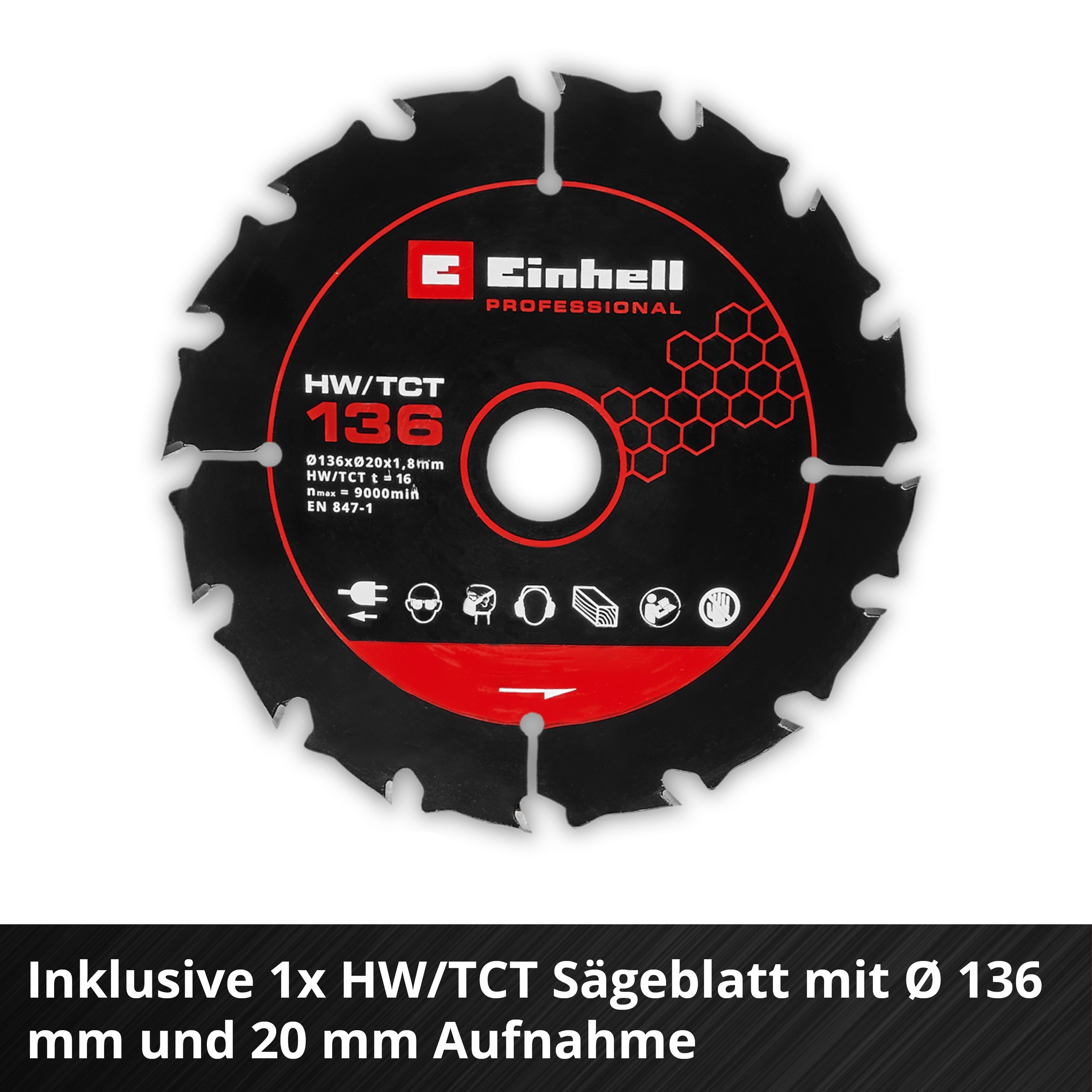 Einhell Akku-Handkreissäge »TP-CS 18/136-C Li BL - Solo, Professional Akku-Handkreissäge« ohne Akku und Ladegerät